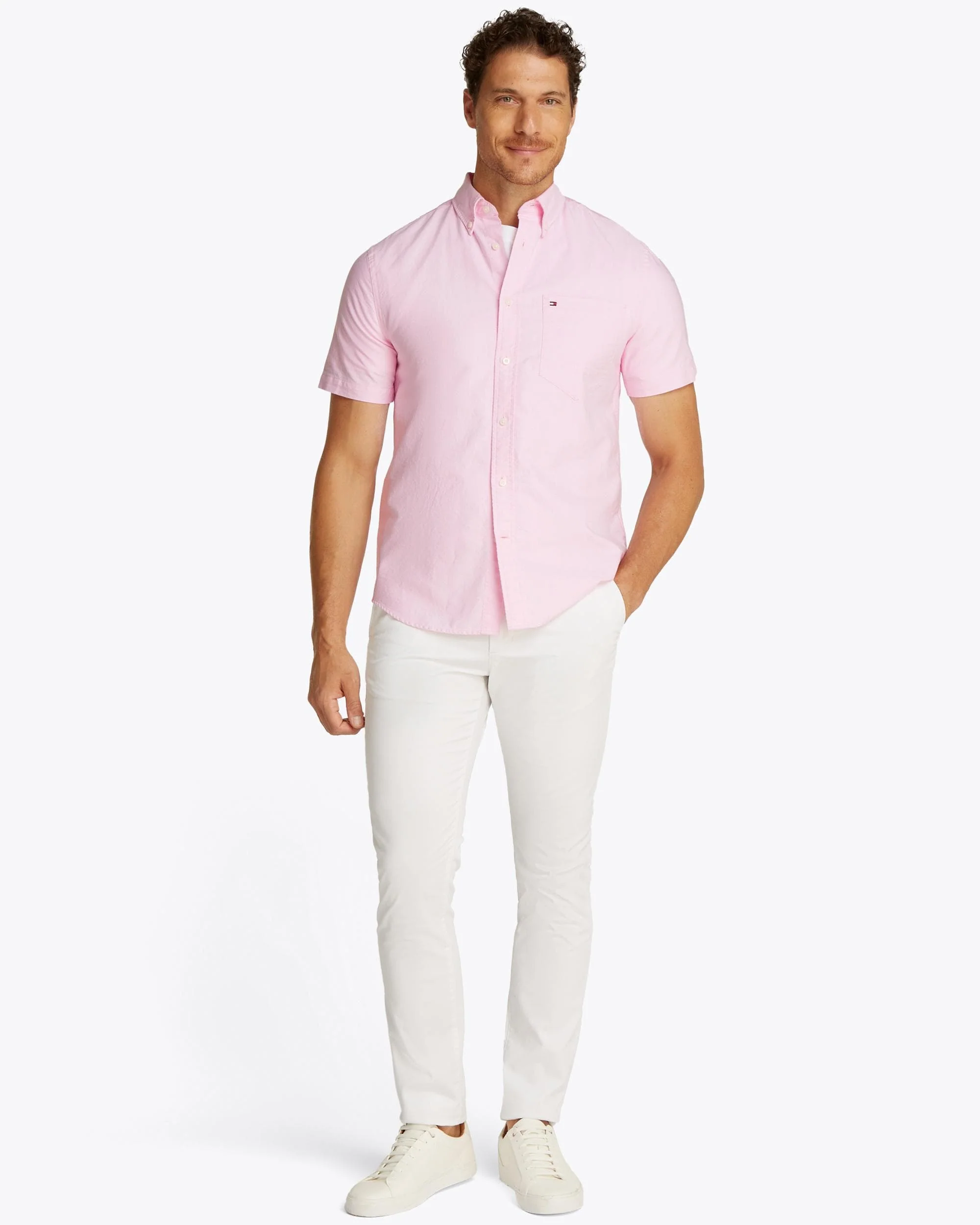 Tommy Hilfiger Heritage Oxford Shot Sleeve Mens Shirt - Image 3