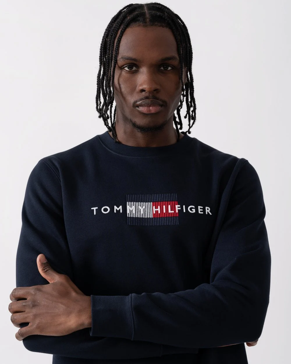 Tommy Hilfiger Hilfiger Flag Embroidered Mens Sweatshirt - Image 2