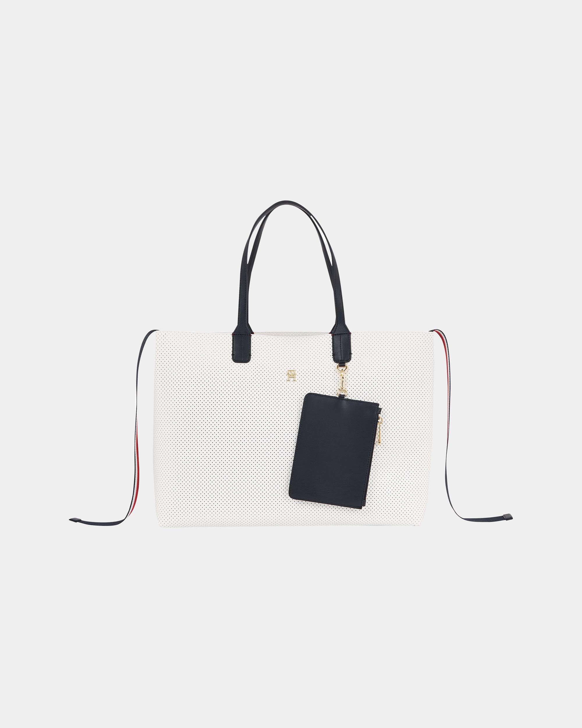 Tommy Hilfiger Iconic Tommy Womens Perforated Tote Bag - Image 2