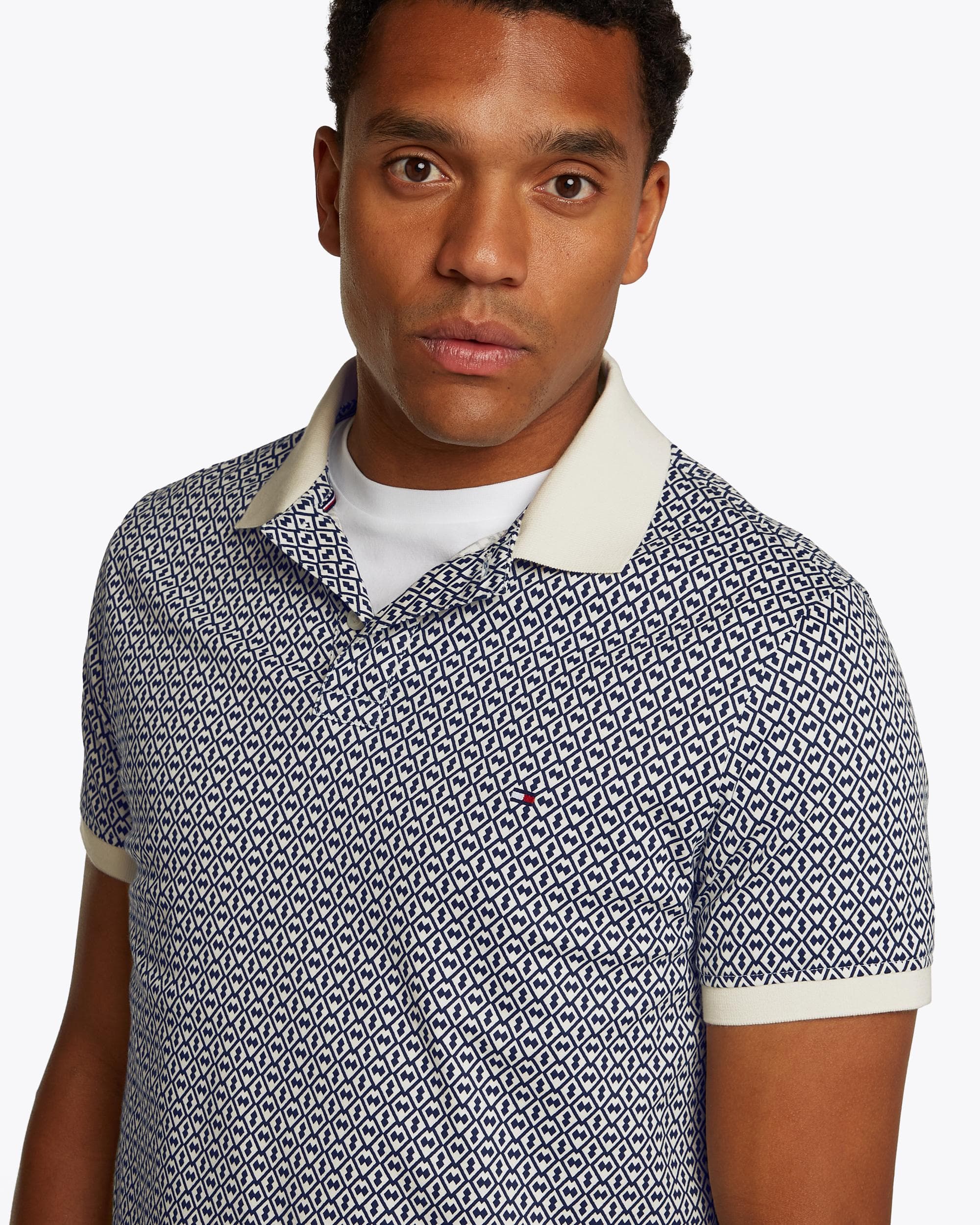 Tommy Hilfiger Interlock Regular Fit Mens Polo Shirt - Image 2