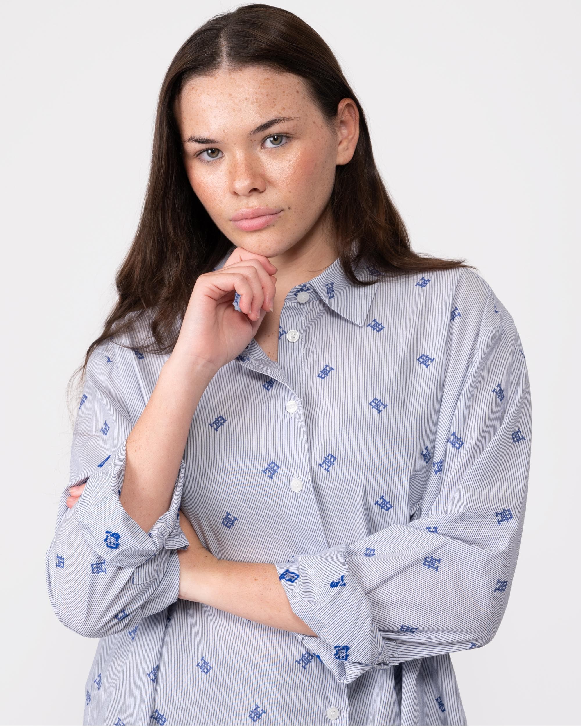 Tommy Hilfiger Ithaka Stripe Womens Easy Fit Shirt - Image 2