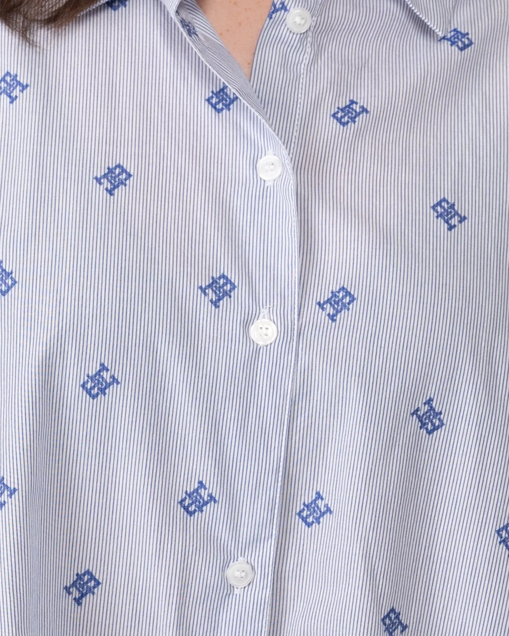 Tommy Hilfiger Ithaka Stripe Womens Easy Fit Shirt - Image 4