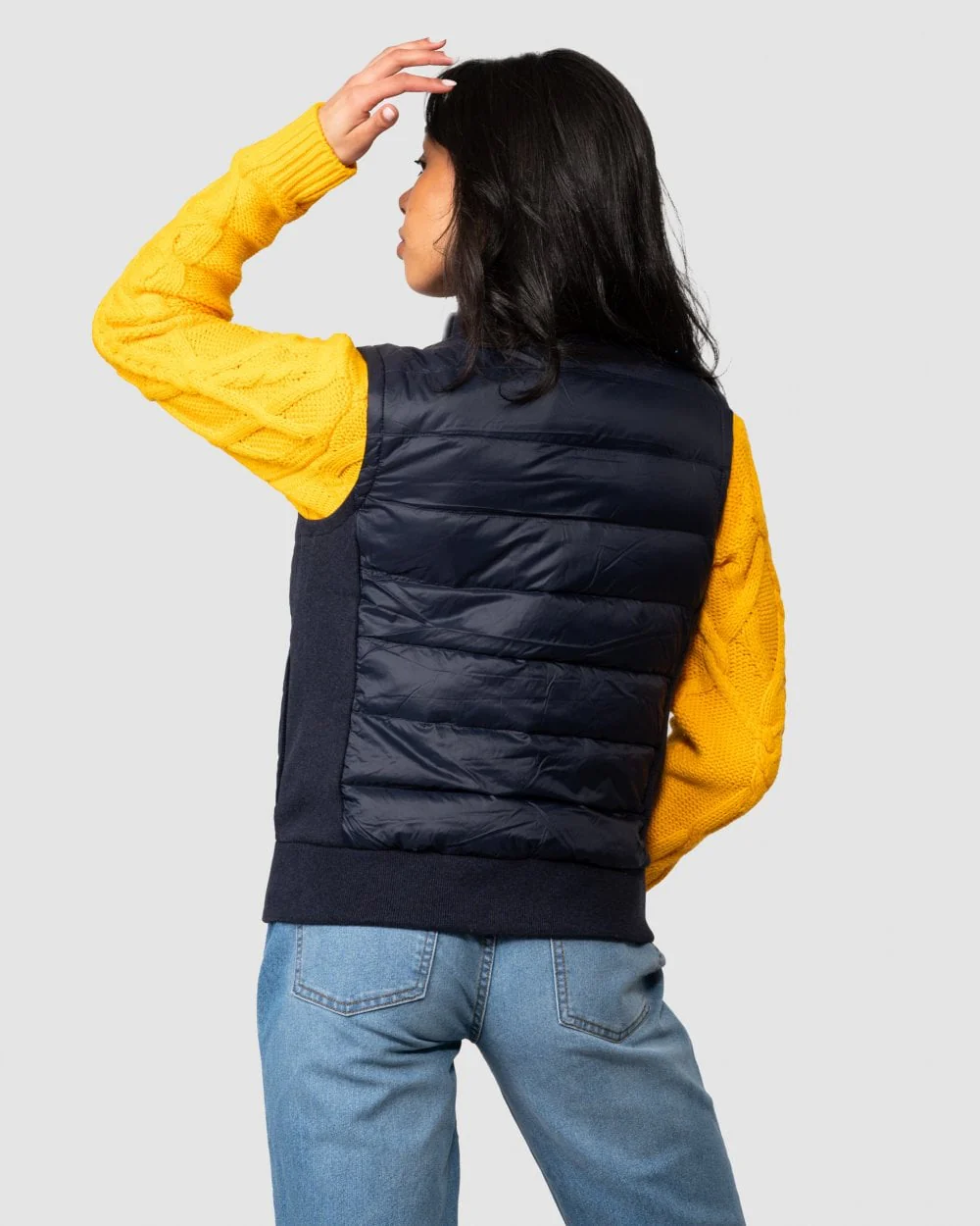Tommy Hilfiger Knit Mix Womens Down Gilet - Image 2