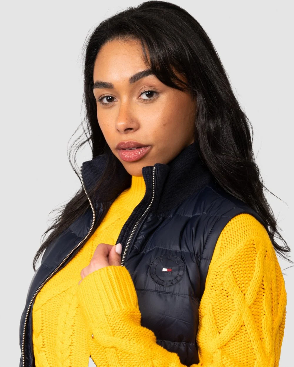 Tommy Hilfiger Knit Mix Womens Down Gilet - Image 4