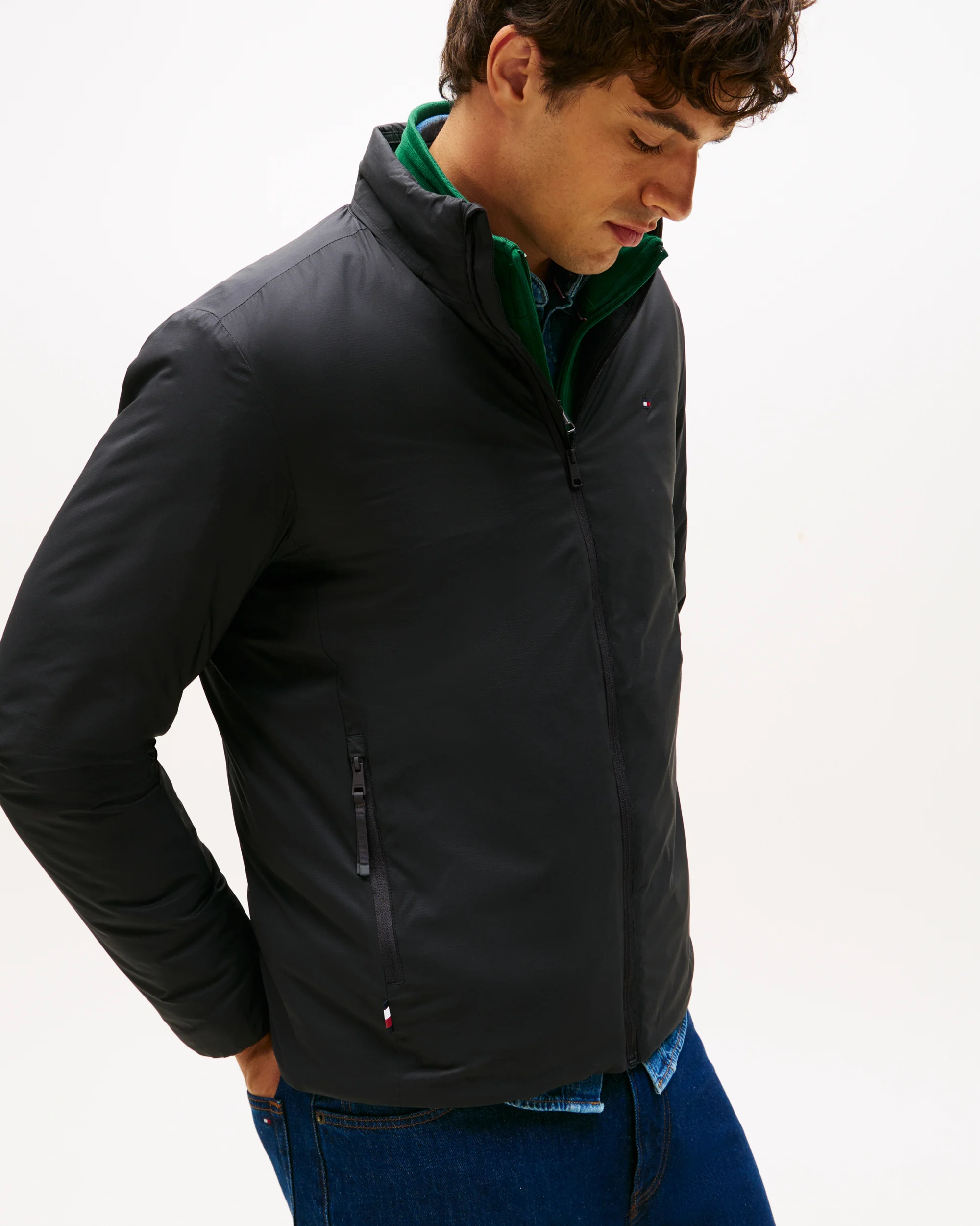 Tommy Hilfiger Lightweight Mens Blouson Jacket - Black - Image 2