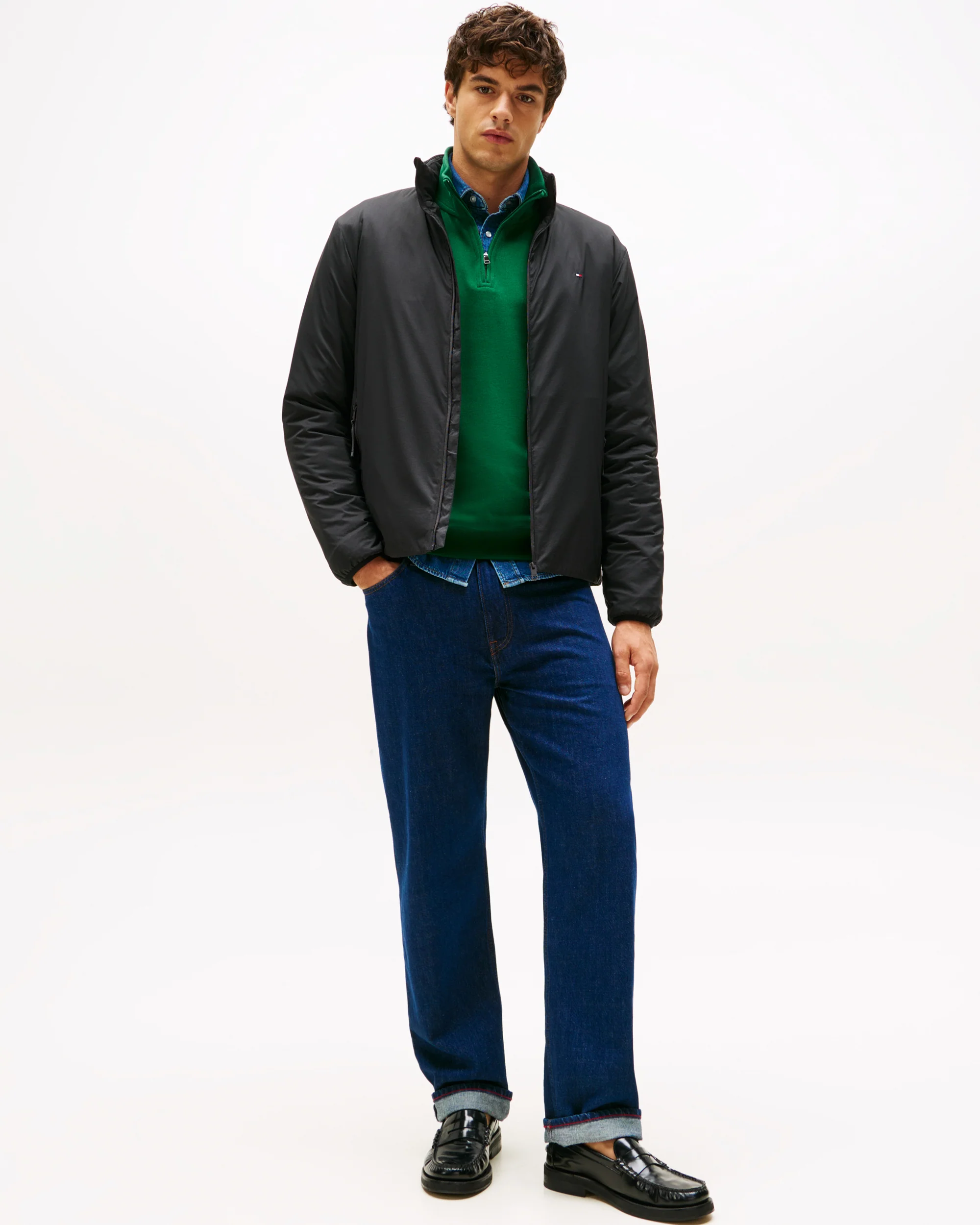Tommy Hilfiger Lightweight Mens Blouson Jacket - Black - Image 3