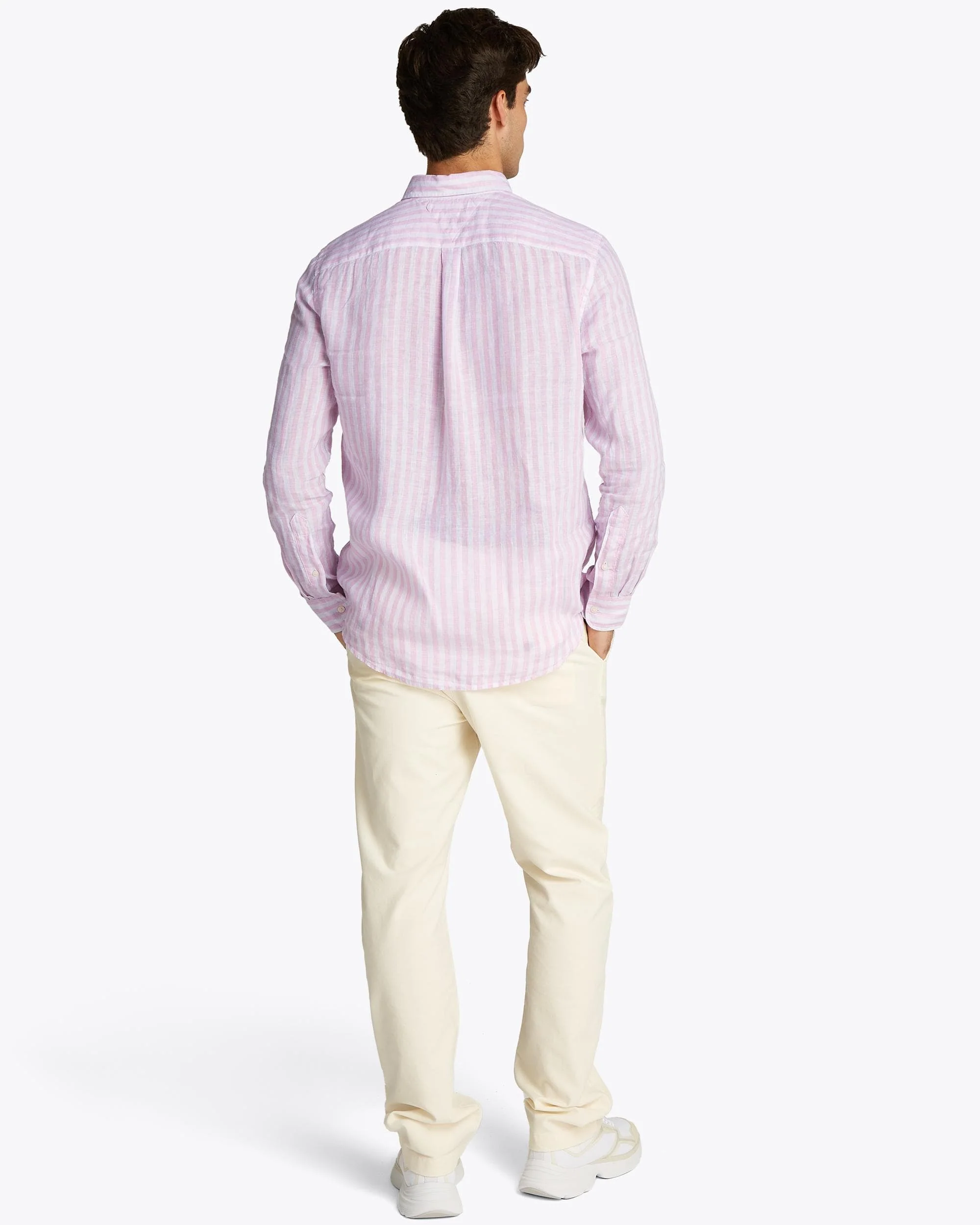 Tommy Hilfiger Lined Essential Long Sleeve Striped Mens Shirt - Image 3