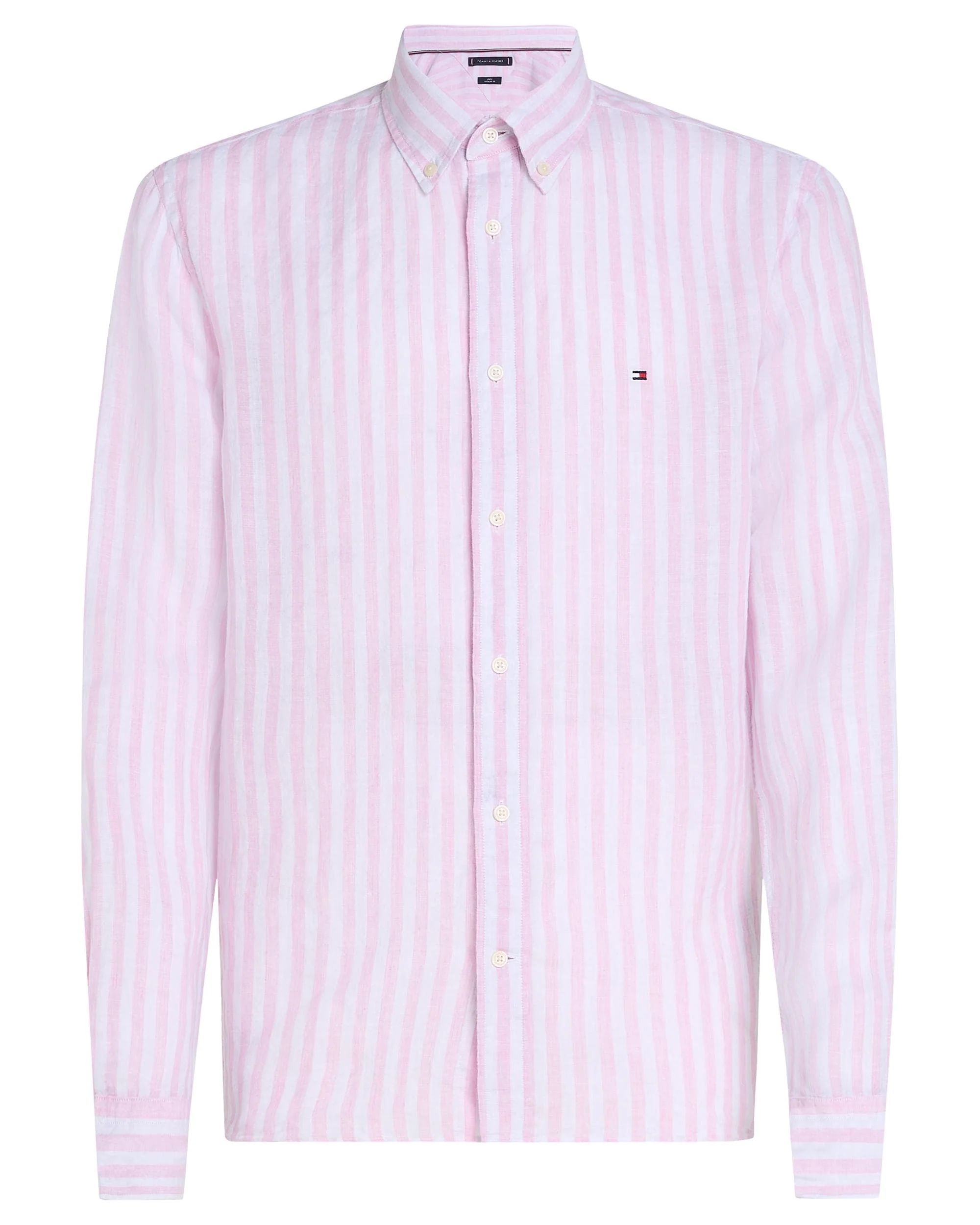 Tommy Hilfiger Lined Essential Long Sleeve Striped Mens Shirt - Image 6