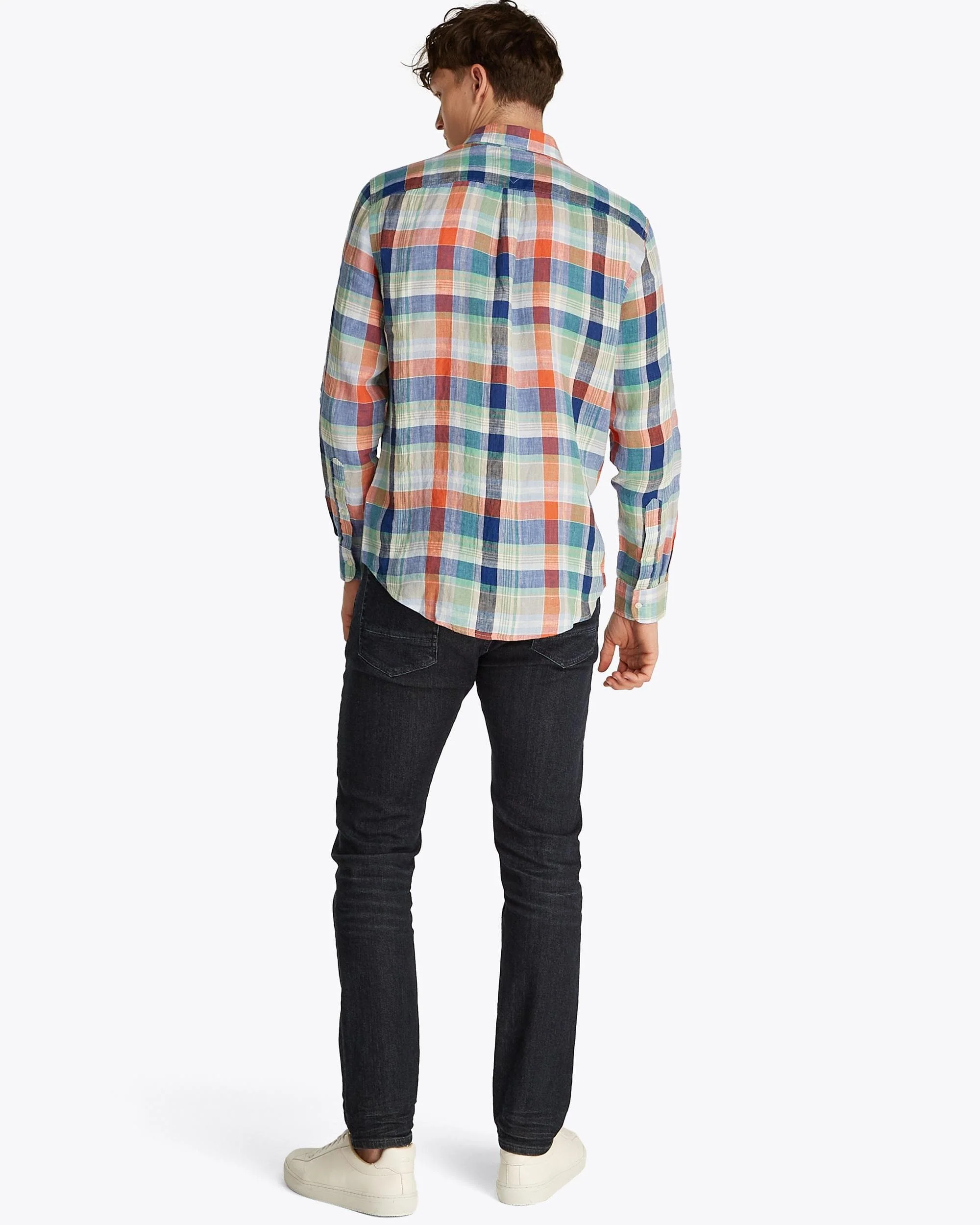 Tommy Hilfiger Linen Summer Madras Mens Shirt - Image 3