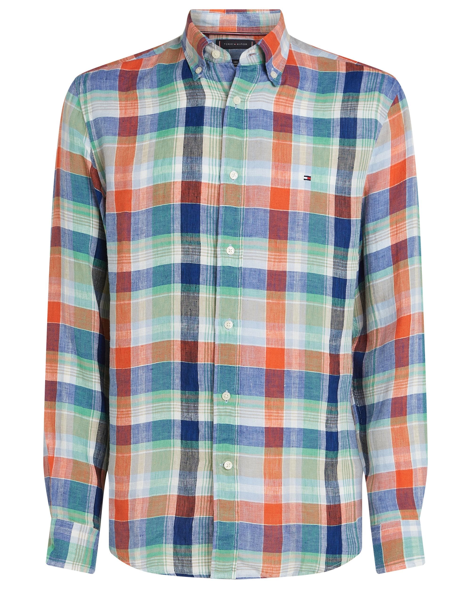 Tommy Hilfiger Linen Summer Madras Mens Shirt - Image 5