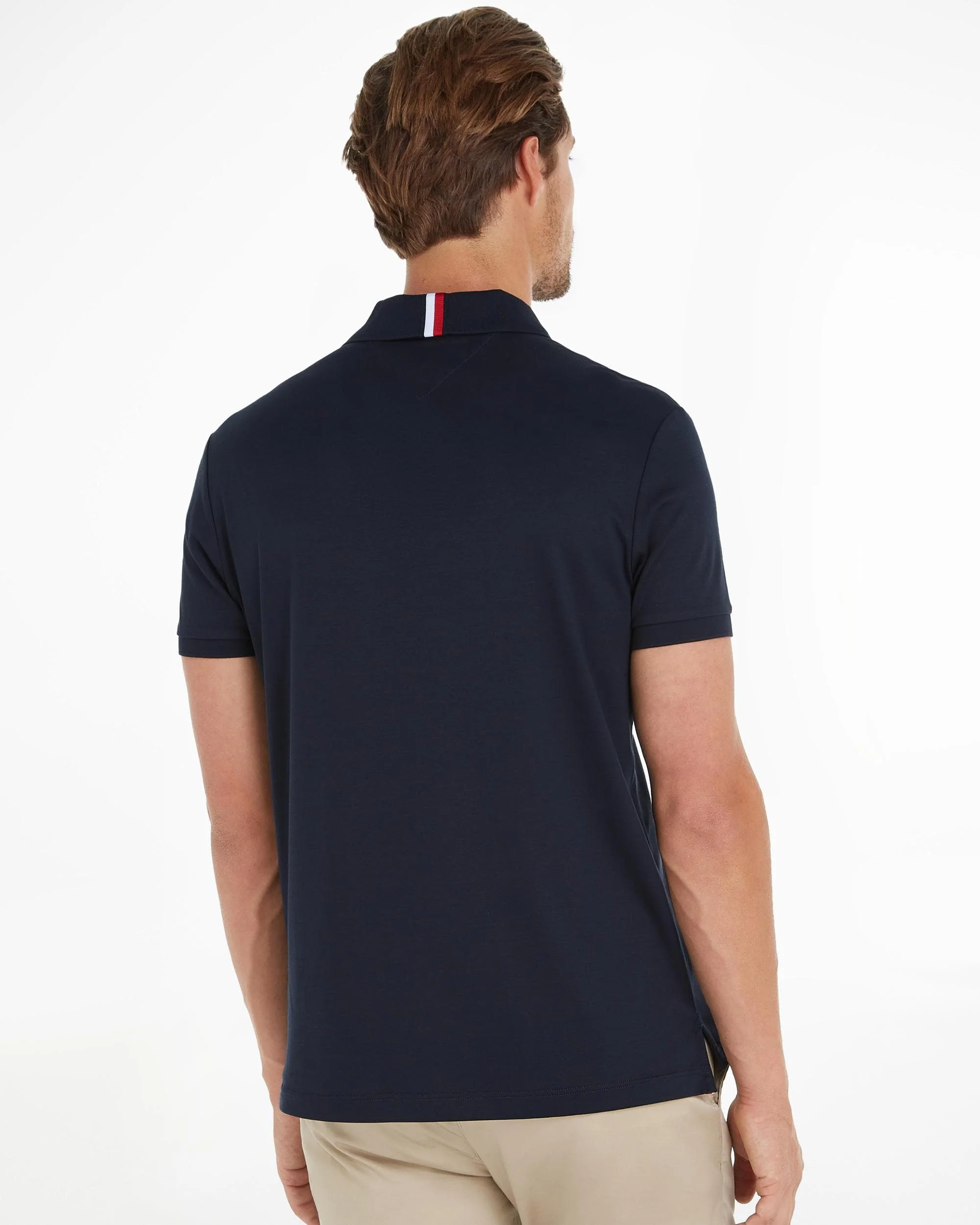 Tommy Hilfiger Liquid Cotton Essential Mens Polo - Desert Sky - Image 3