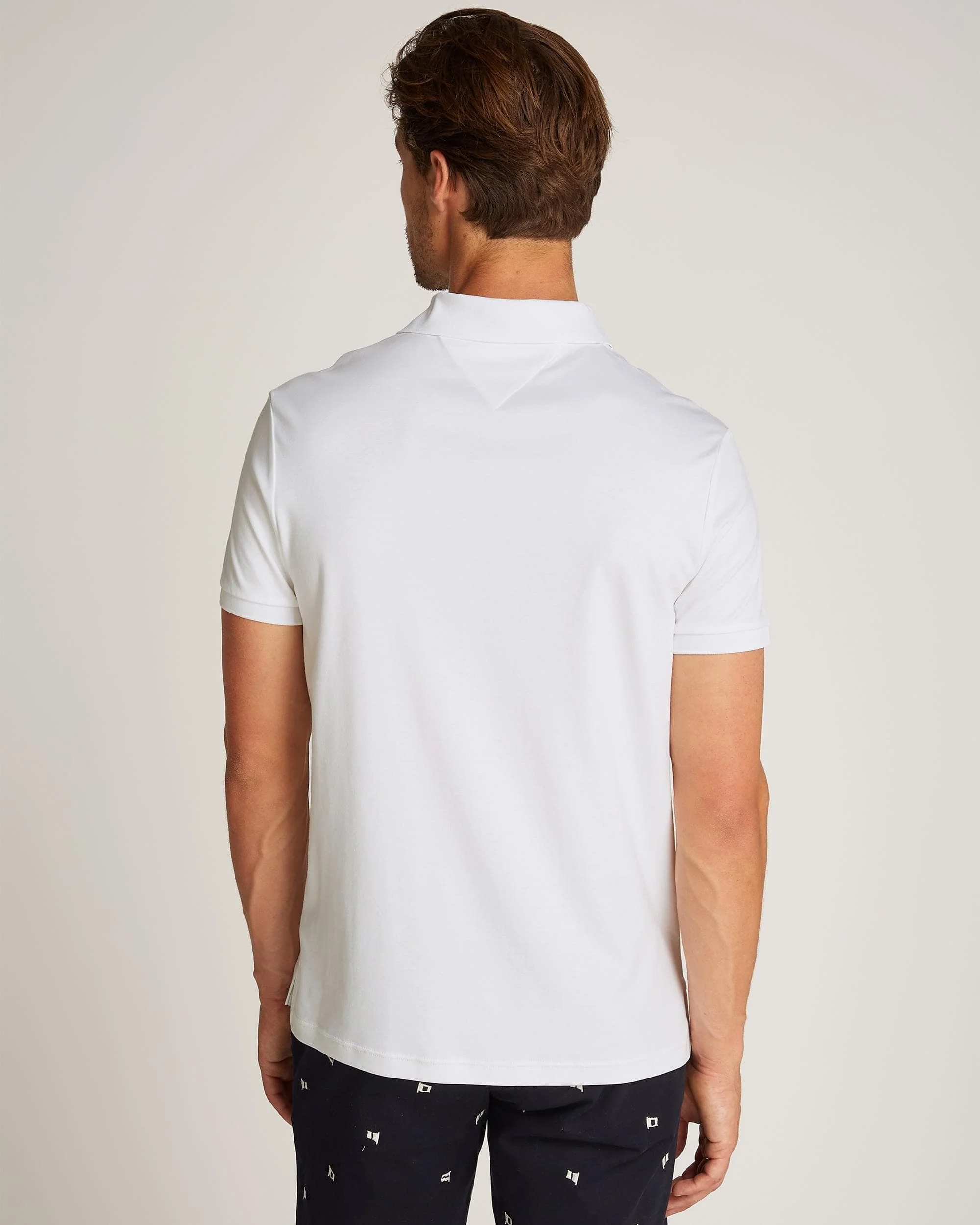 Tommy Hilfiger Liquid Cotton Essential Mens Polo - White - Image 4
