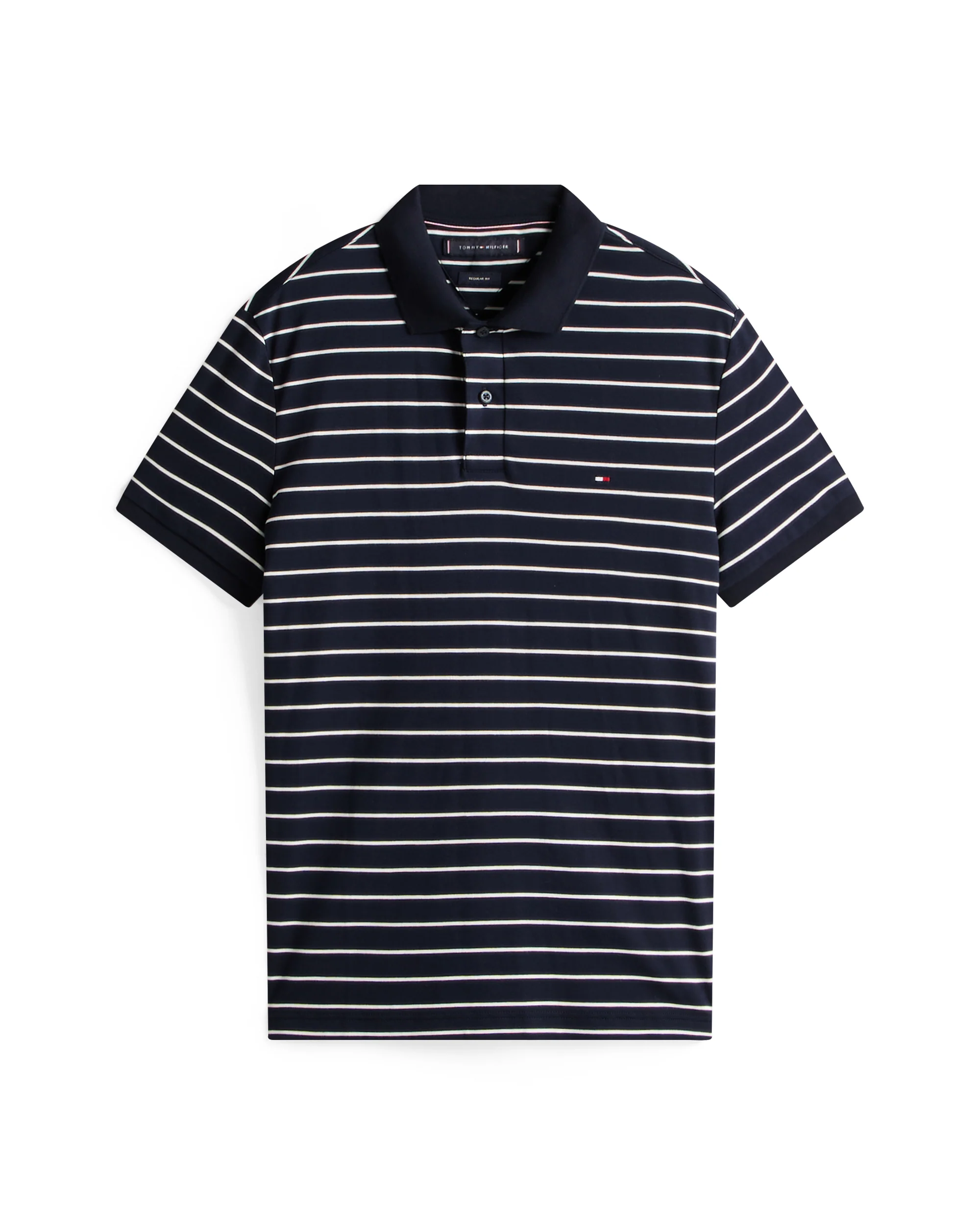 Tommy Hilfiger Liquid Cotton Regular Fit Mens Polo - Desert Sky/Ivory Petal - Image 5
