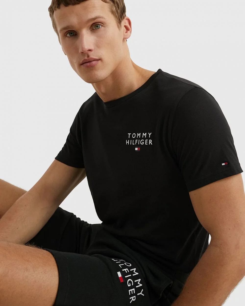 Tommy Hilfiger Logo Mens Lounge T-Shirt - Image 2