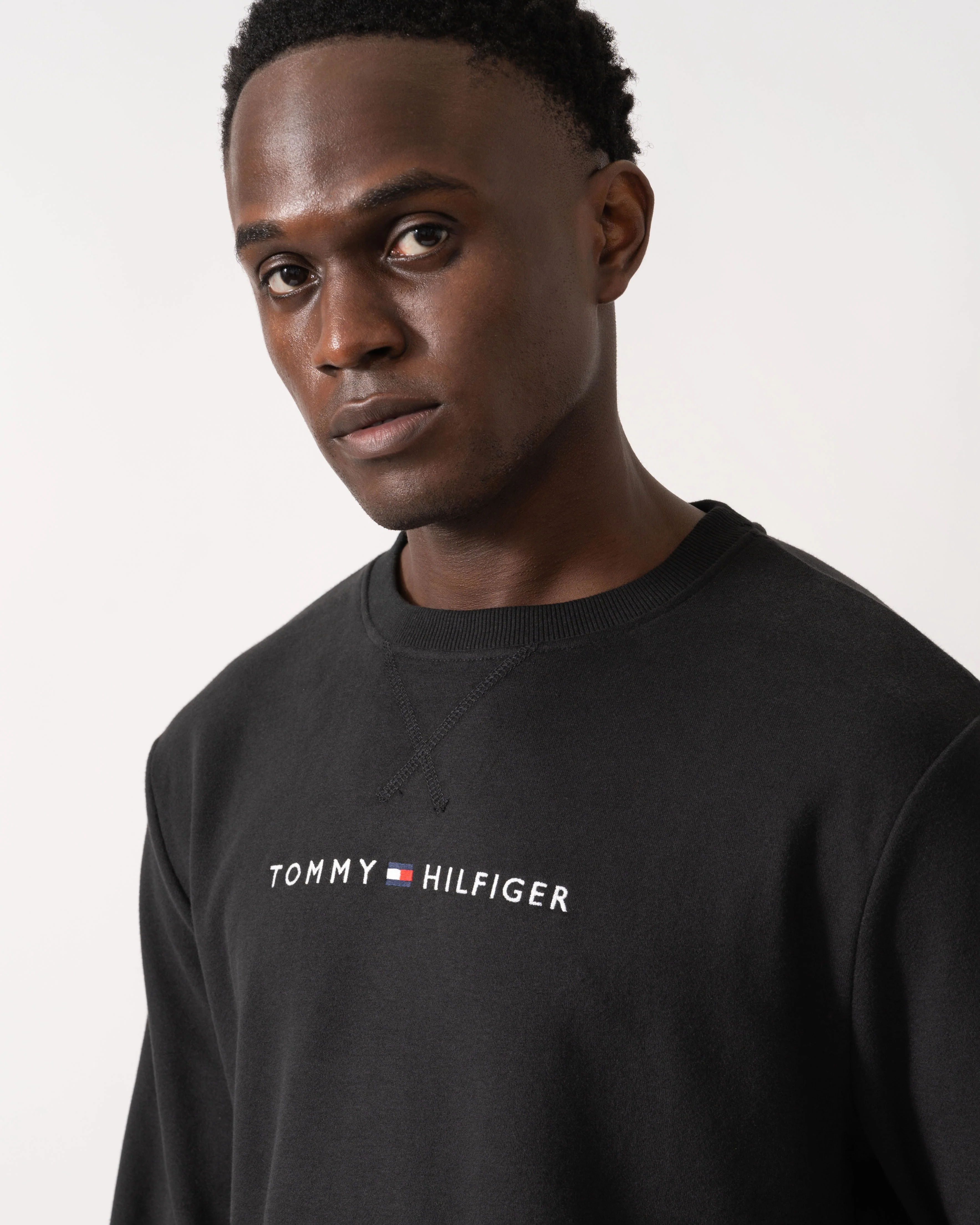 Tommy Hilfiger Long Sleeve Mens Track Top - Black - Image 3