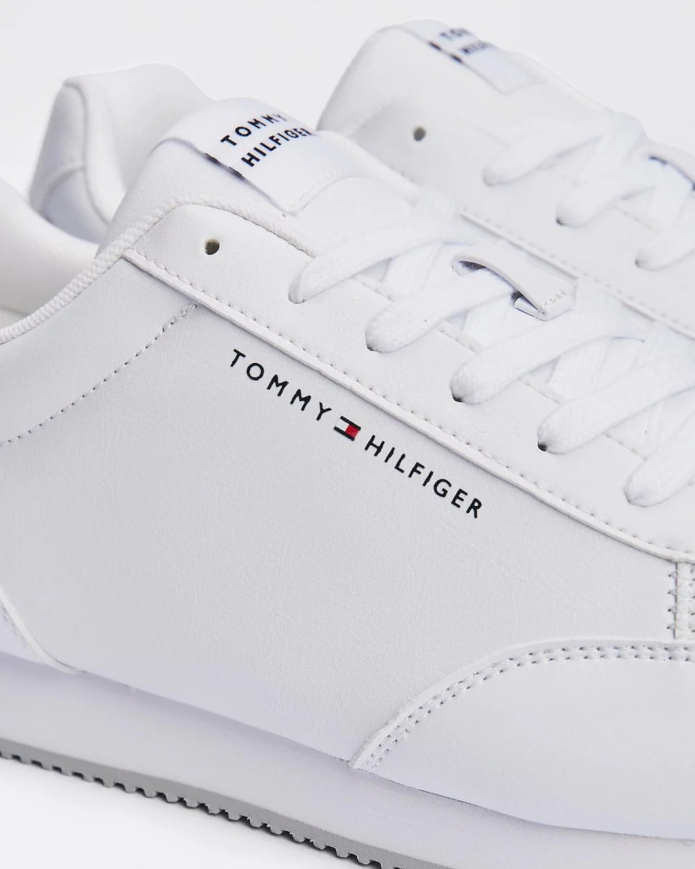 Tommy Hilfiger Low-Top Runner PU Mix Mens Trainers - Image 2