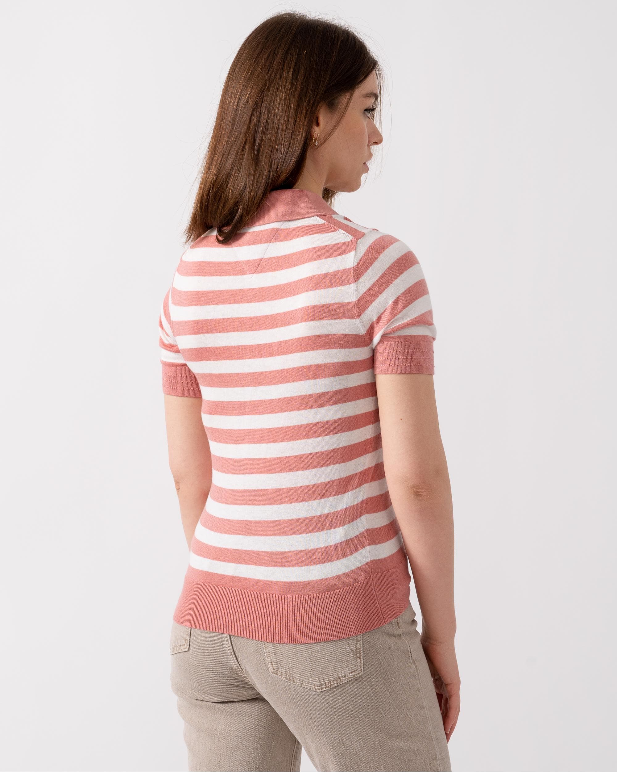 Tommy Hilfiger Lyocell Short Sleeve Womens Polo Sweatshirt - Image 3