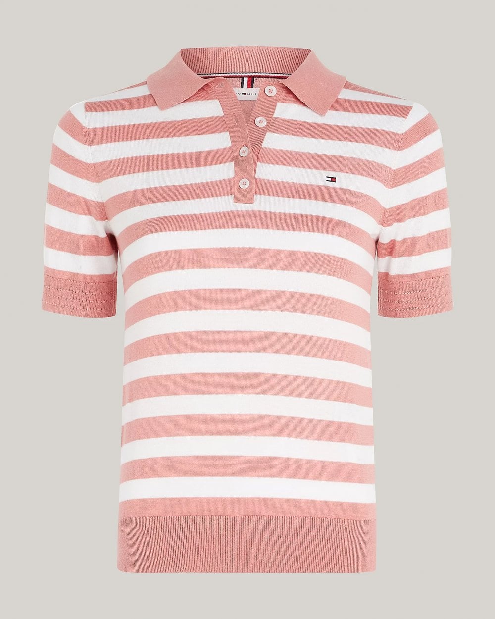 Tommy Hilfiger Lyocell Short Sleeve Womens Polo Sweatshirt - Image 4