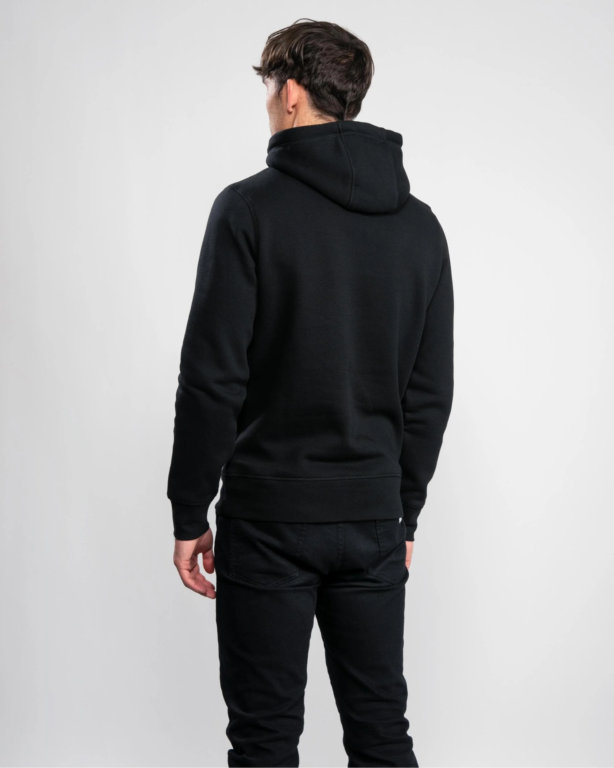 Tommy Hilfiger Mens Core Tommy Logo Hoodie - Jet Black - Image 4
