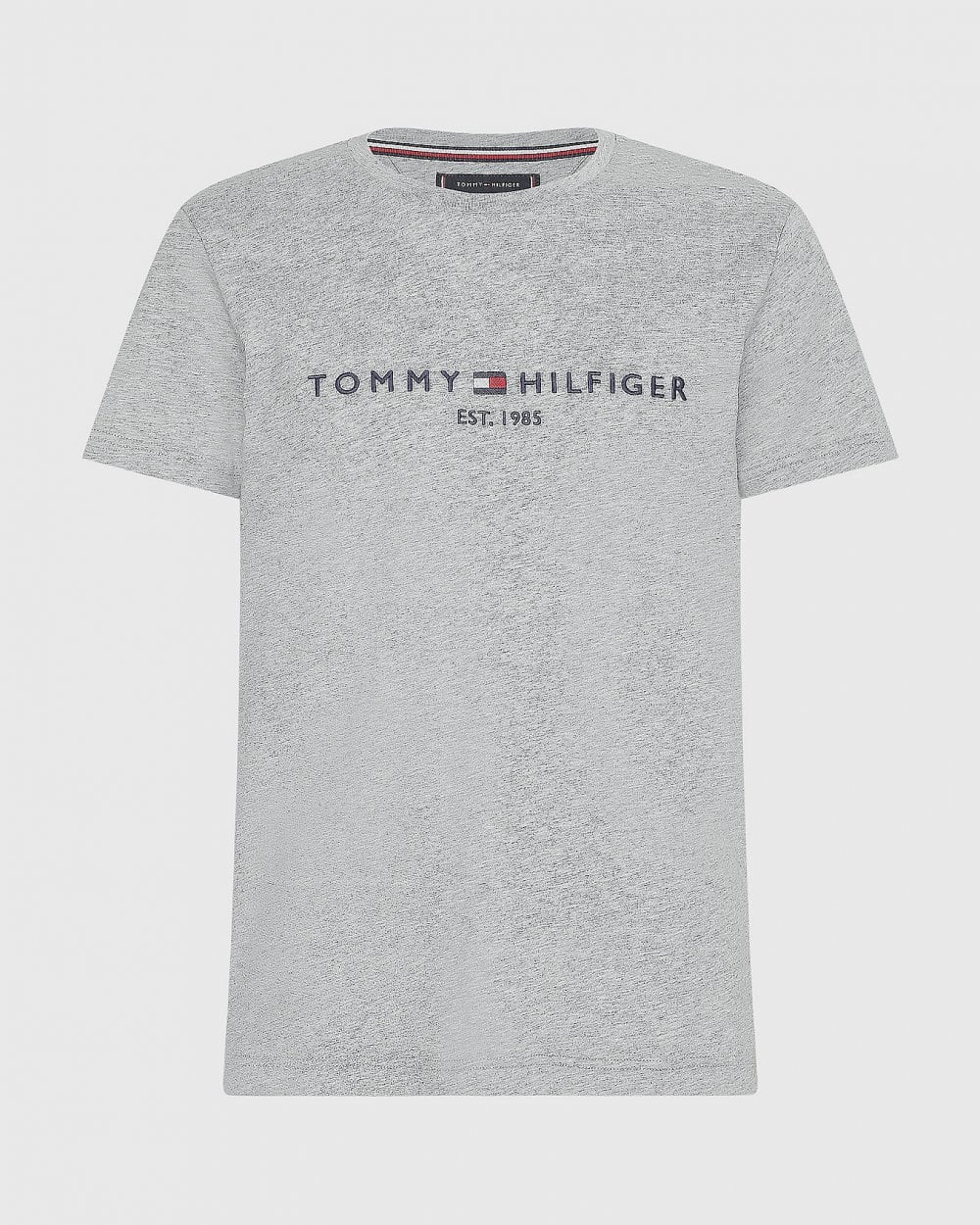 Tommy Hilfiger Mens Core Tommy Logo Tee - Cloud Heather - Image 5