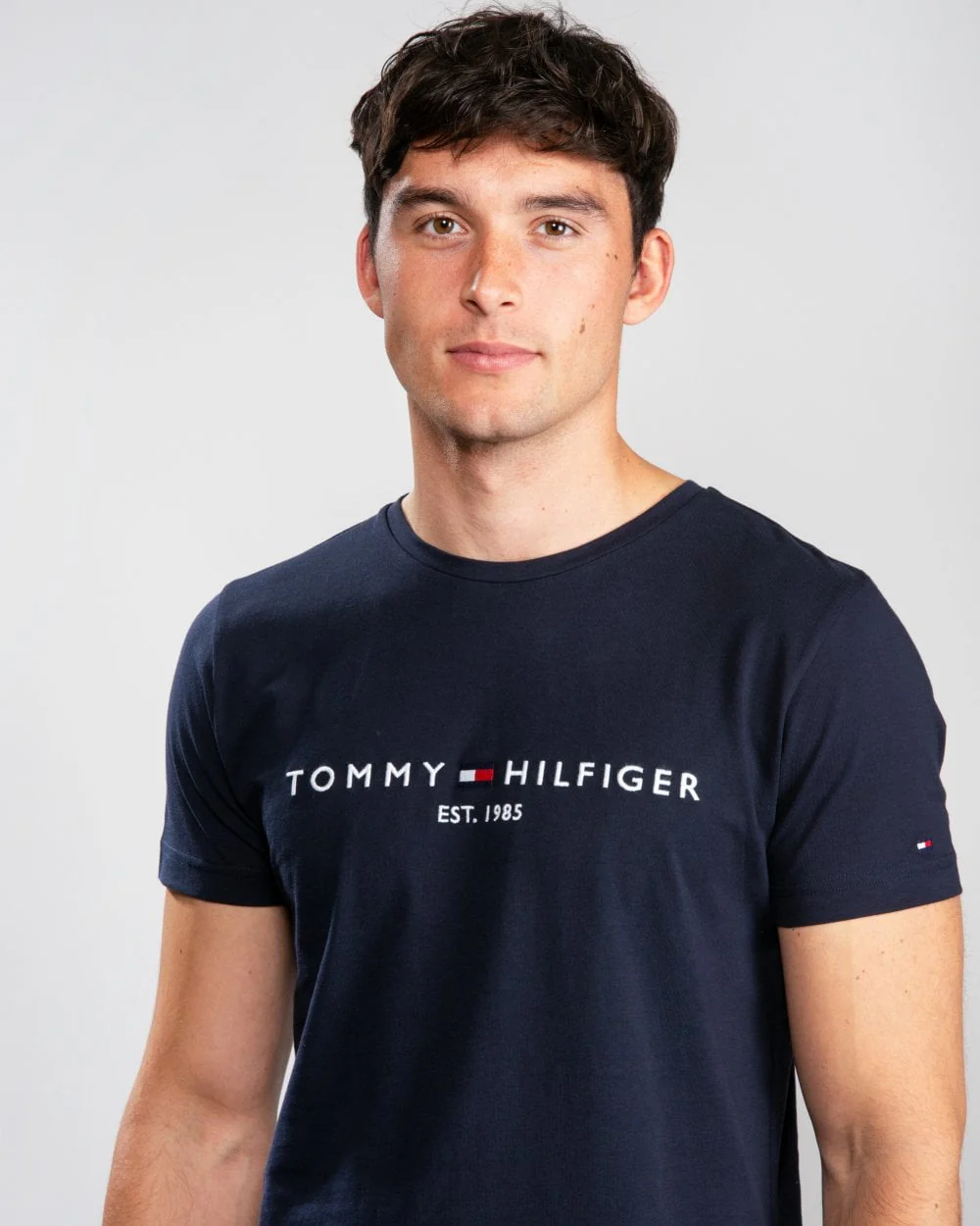 Tommy Hilfiger Mens Core Tommy Logo Tee - Sky Captain - Image 4