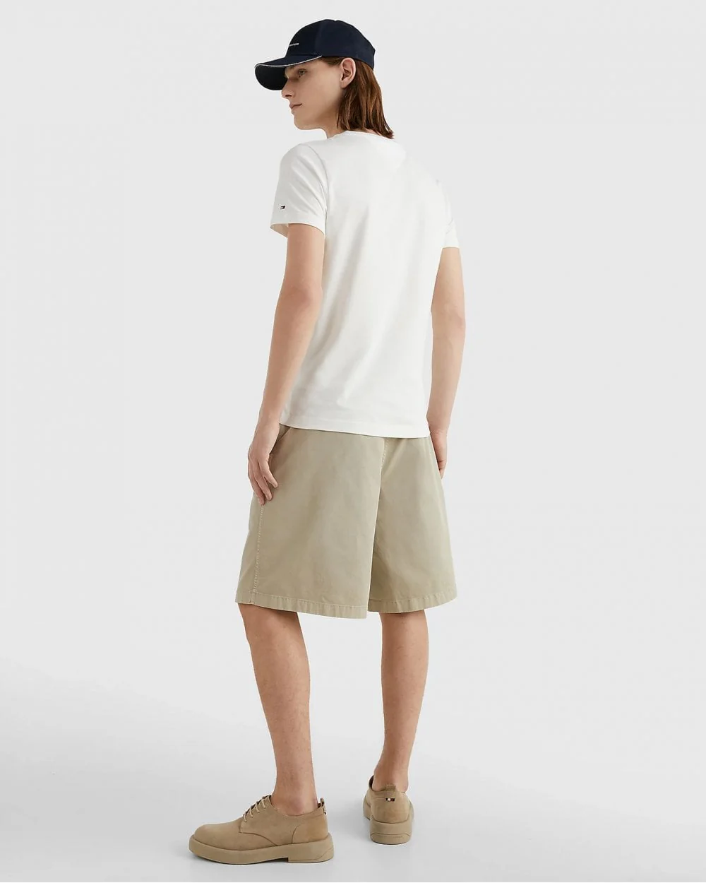 Tommy Hilfiger Mens Core Tommy Logo Tee - Snow White - Image 4