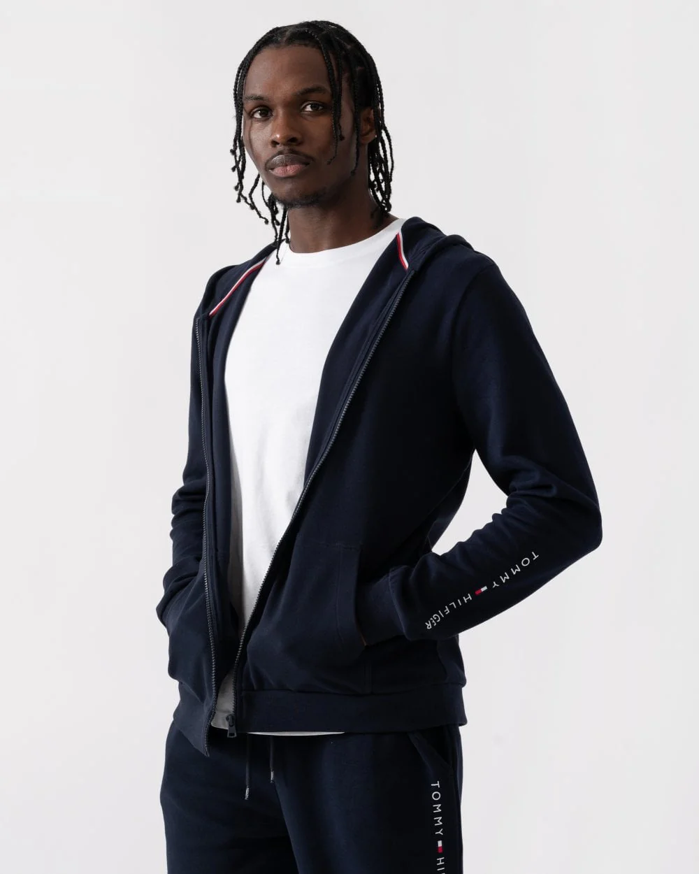 Tommy Hilfiger Mens Lounge Zip Hoodie