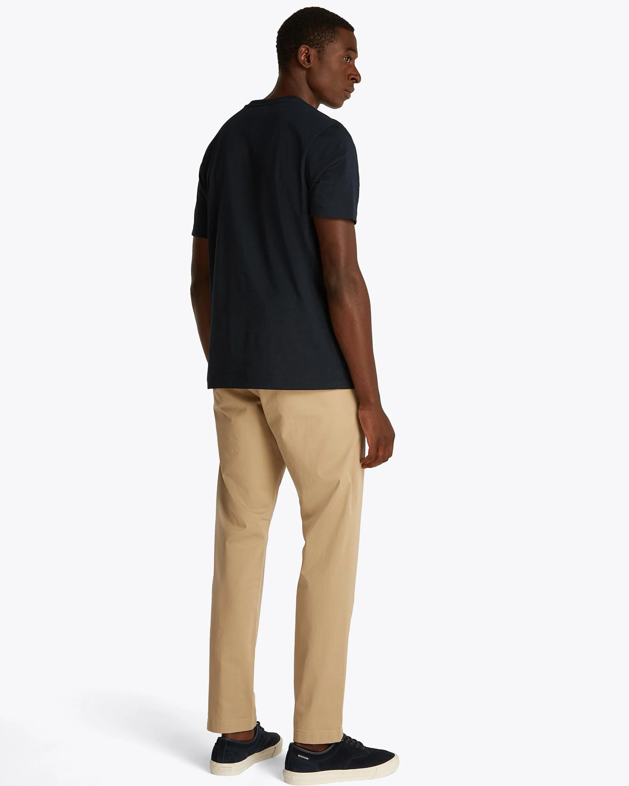 Tommy Hilfiger Mens Script Logo Tee - Image 4
