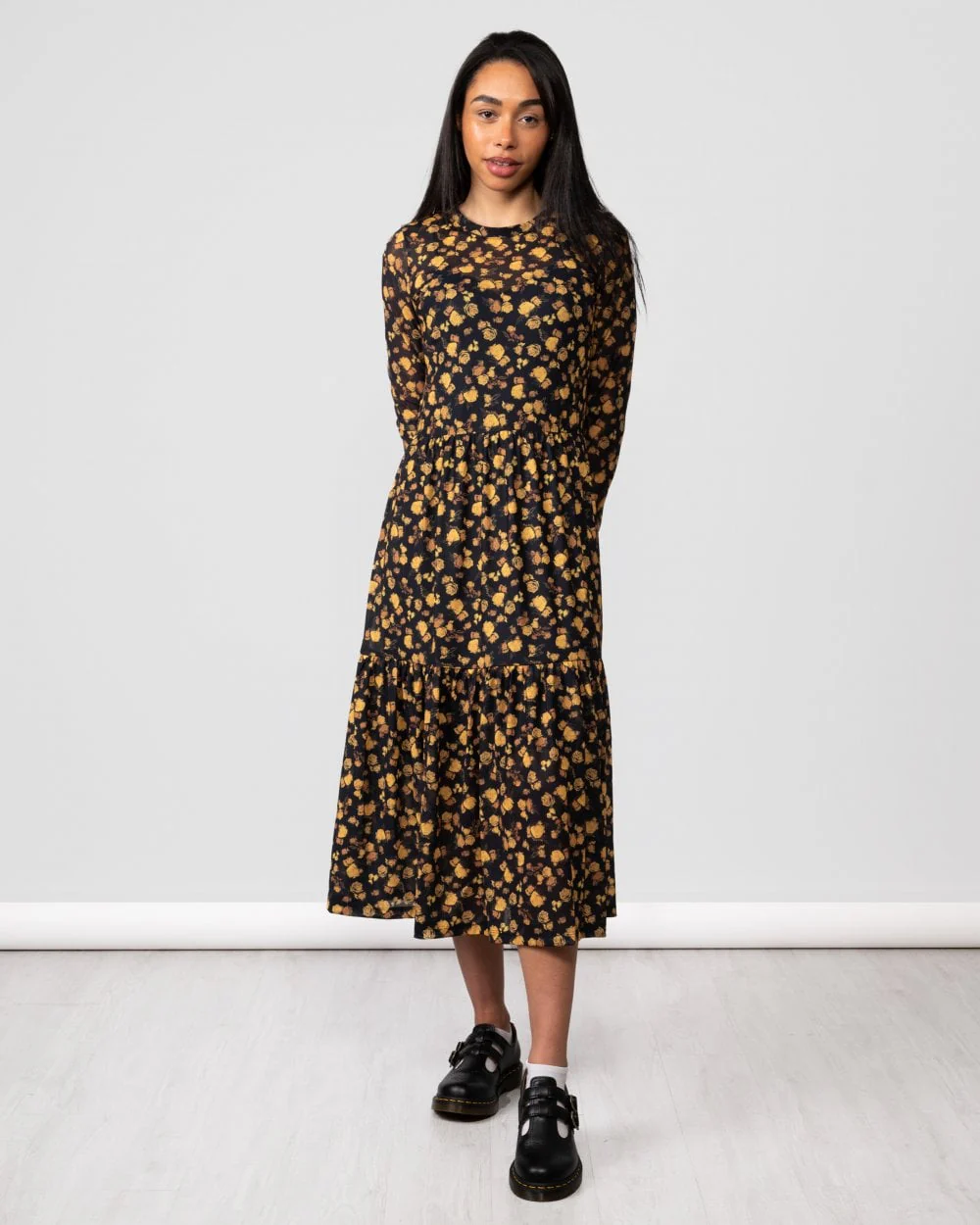 Tommy Hilfiger Mesh Rose Womens Midi Slim Fit Dress - Image 2