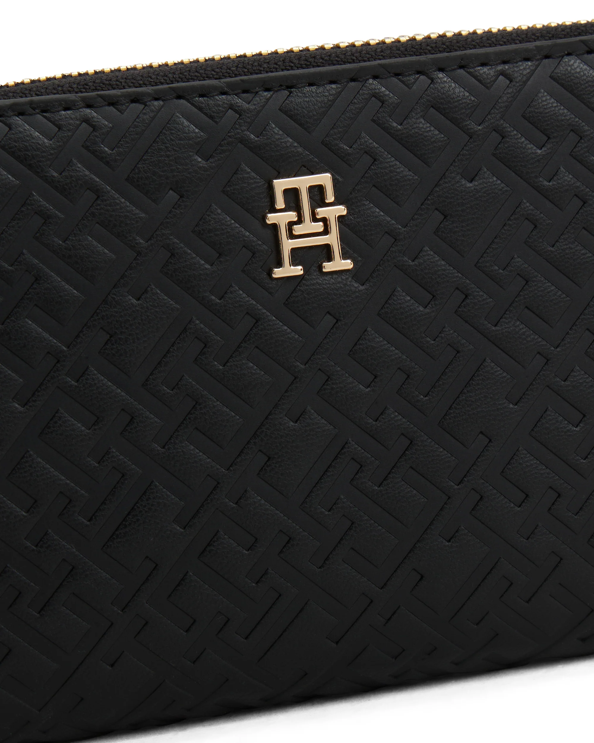 Tommy Hilfiger Mono Large Zip-Around Womens Wallet - Black - Image 4