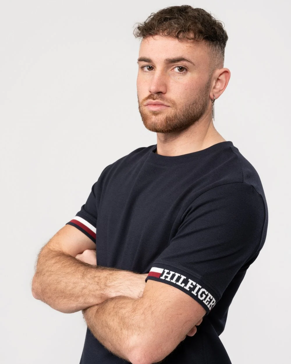Tommy Hilfiger Monotype Bold GS Tipped Mens T-Shirt - Image 2