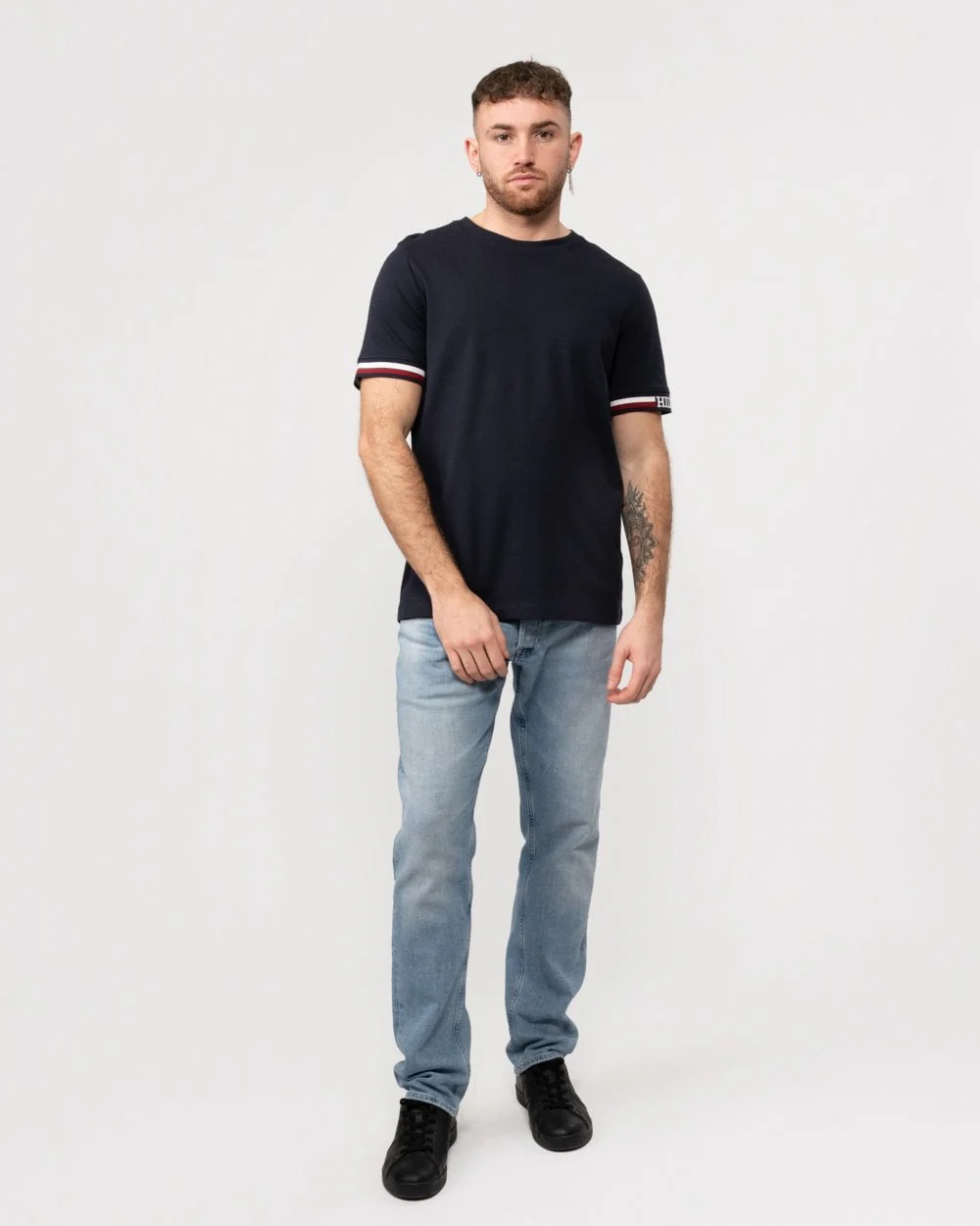 Tommy Hilfiger Monotype Bold GS Tipped Mens T-Shirt - Image 3
