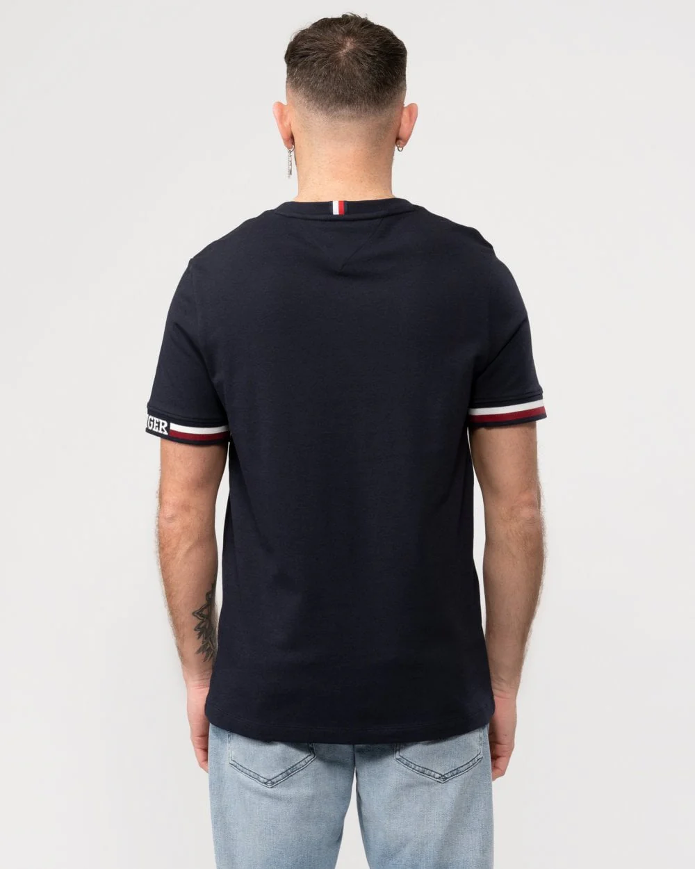 Tommy Hilfiger Monotype Bold GS Tipped Mens T-Shirt - Image 4