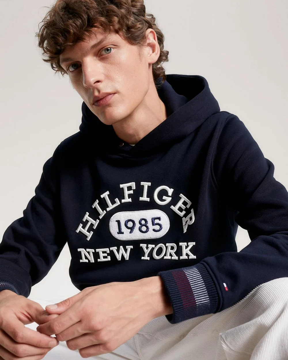 Tommy Hilfiger Monotype Collegiate Mens Hoodie - Image 2