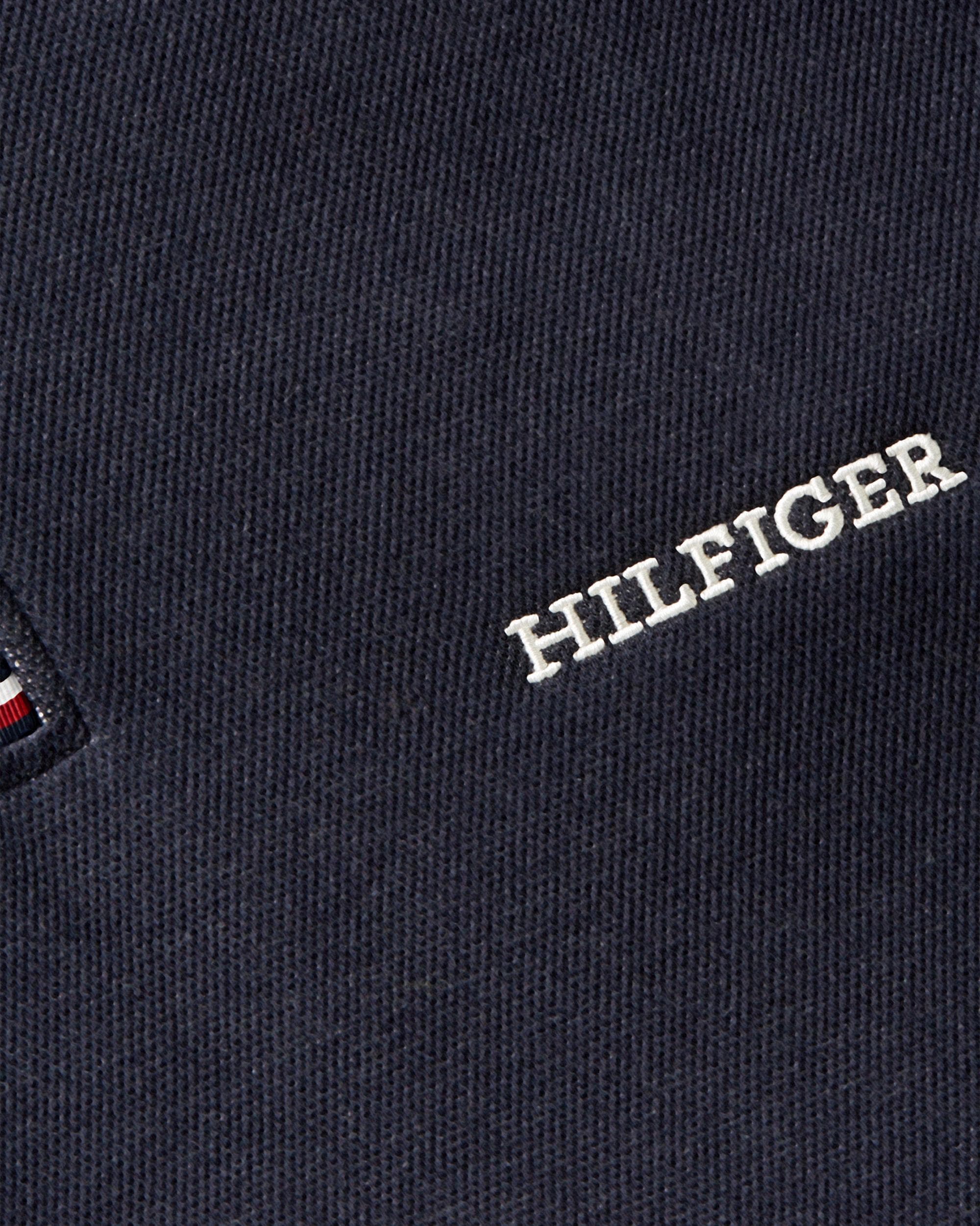 Tommy Hilfiger Monotype Mens Honeycomb Quarter-Zip Sweatshirt - Image 3