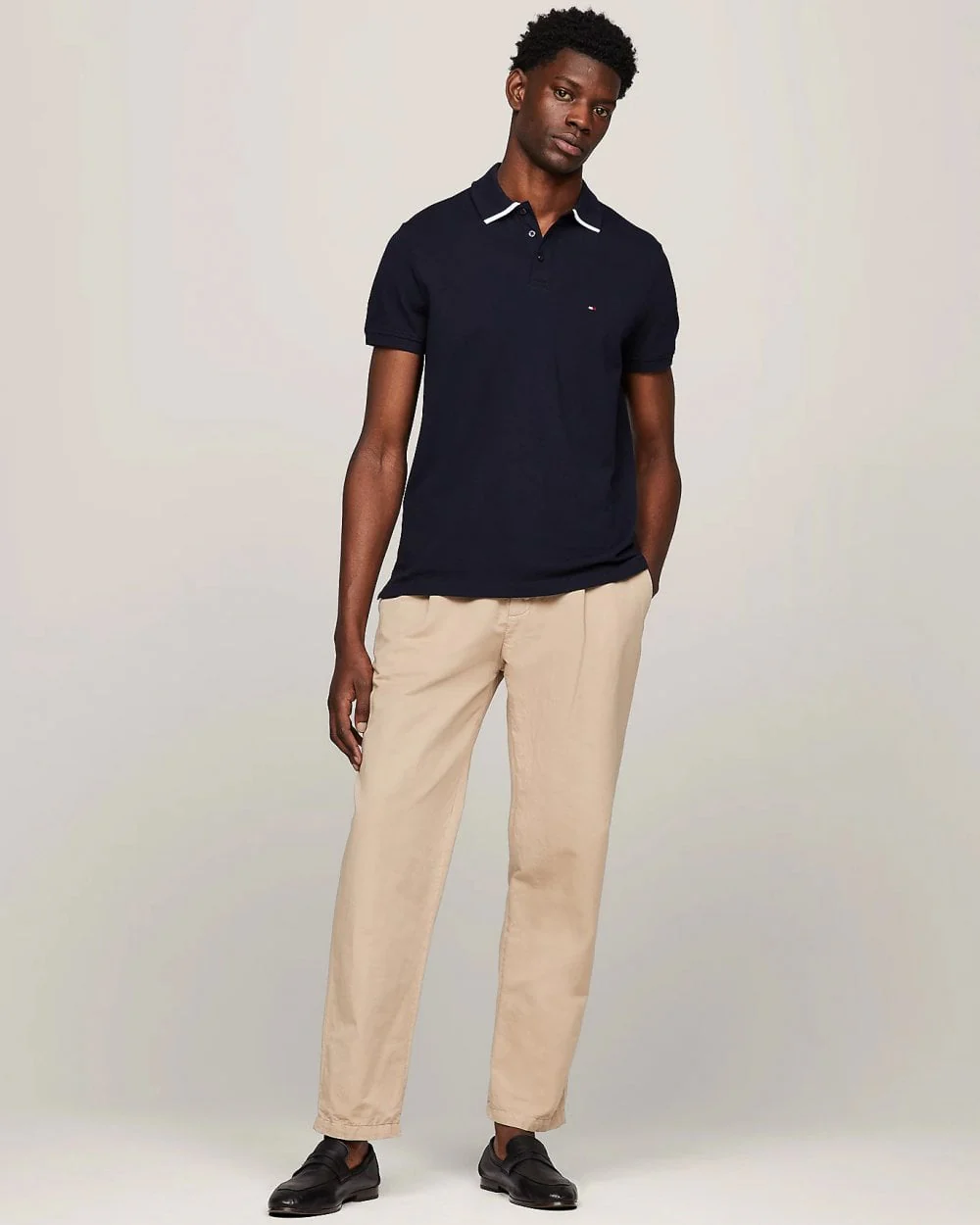 Tommy Hilfiger Monotype Undercollar Mens Polo - Image 3