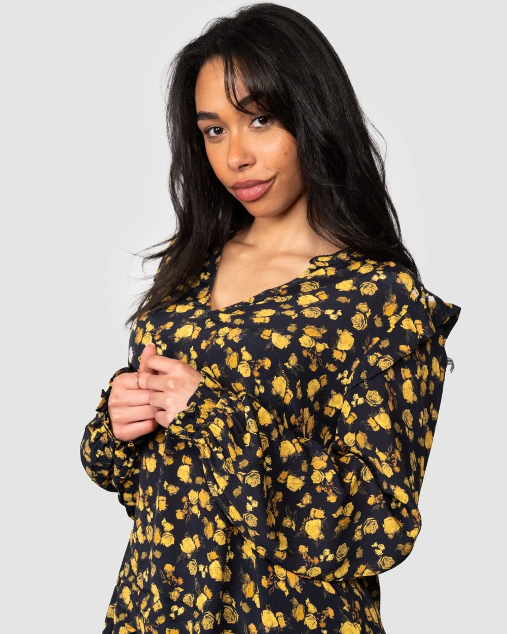 Tommy Hilfiger Moss Crepe Rose Womens Blouse - Image 2