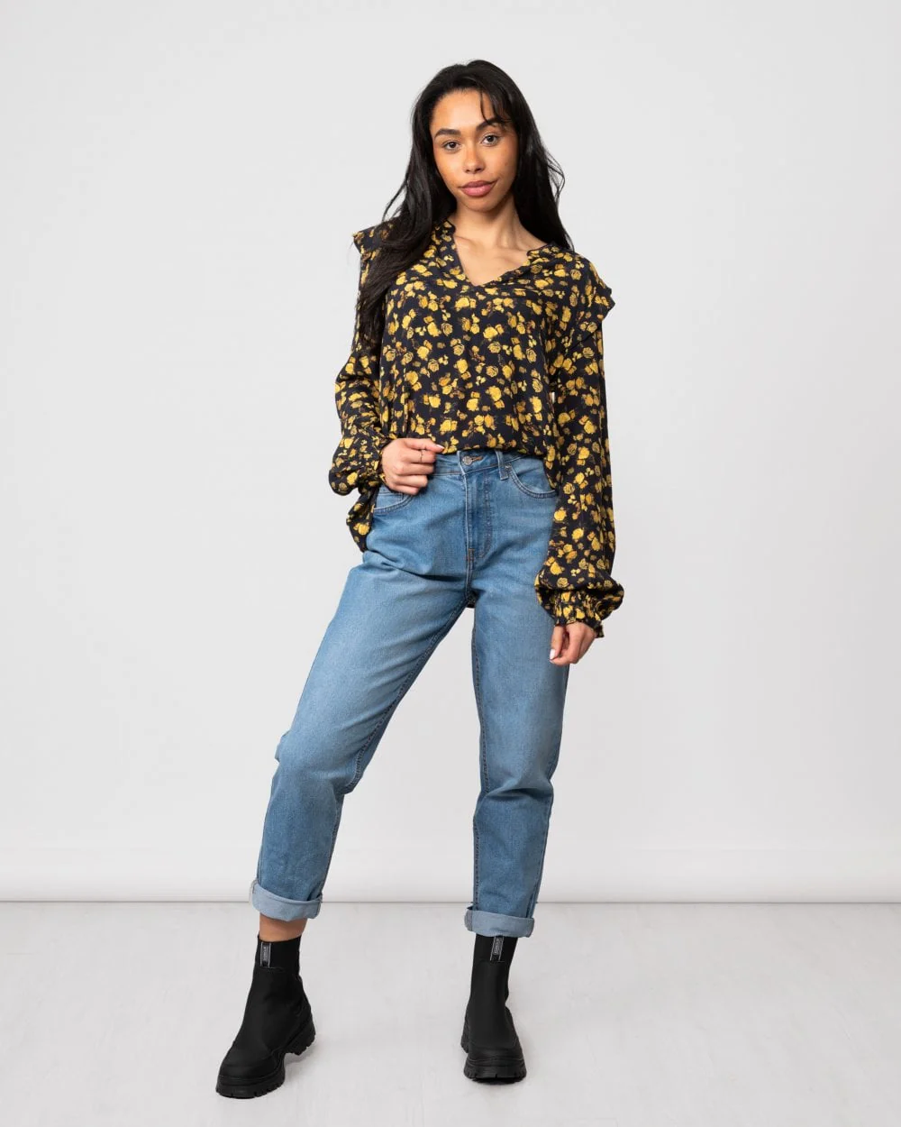 Tommy Hilfiger Moss Crepe Rose Womens Blouse - Image 3