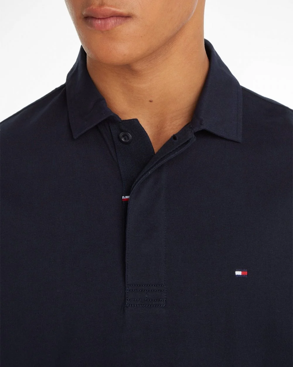 Tommy Hilfiger New Prep Rugby Long Sleeve Mens Polo - Image 2