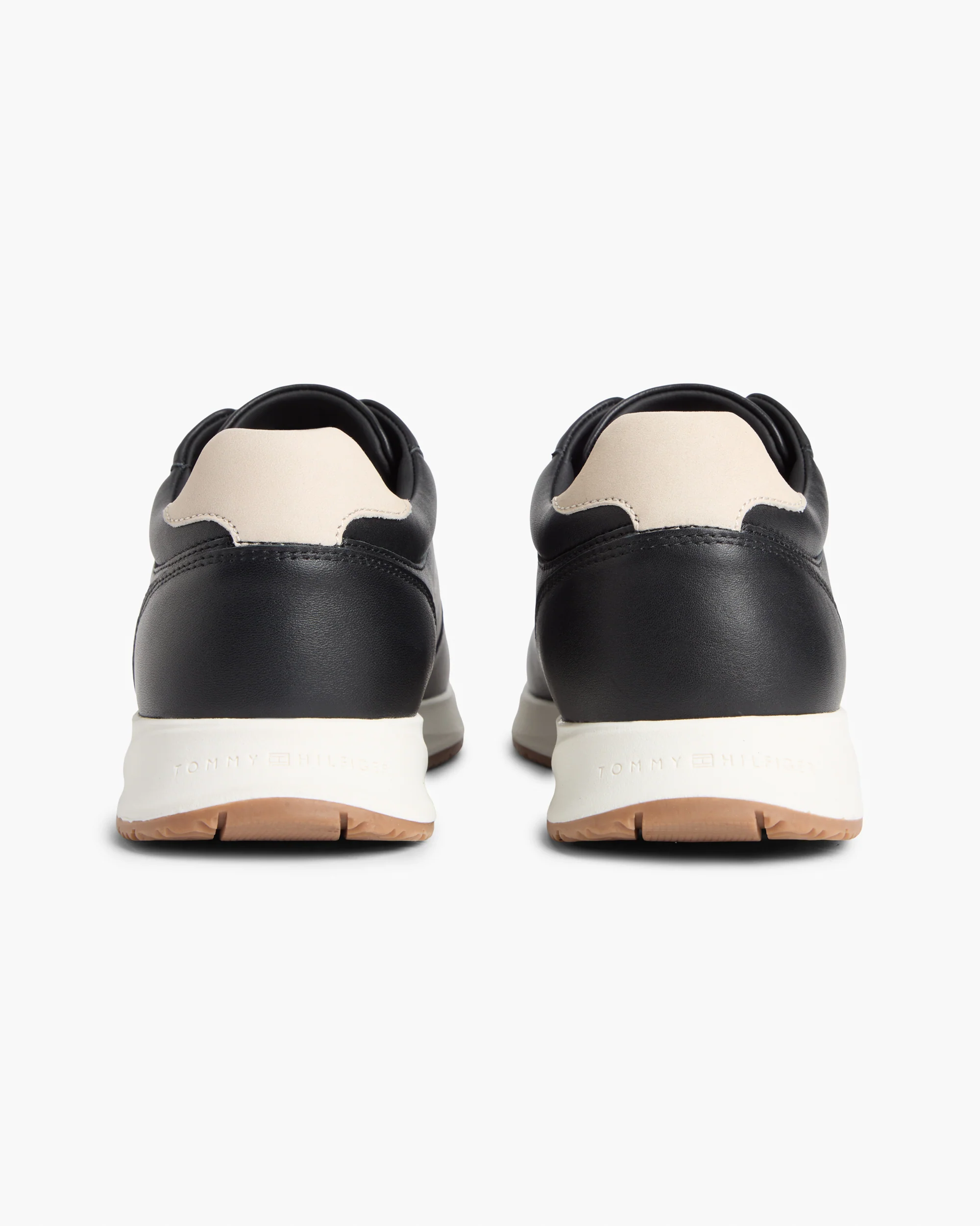 Tommy Hilfiger Newport Leather Mens Trainers - Black - Image 4