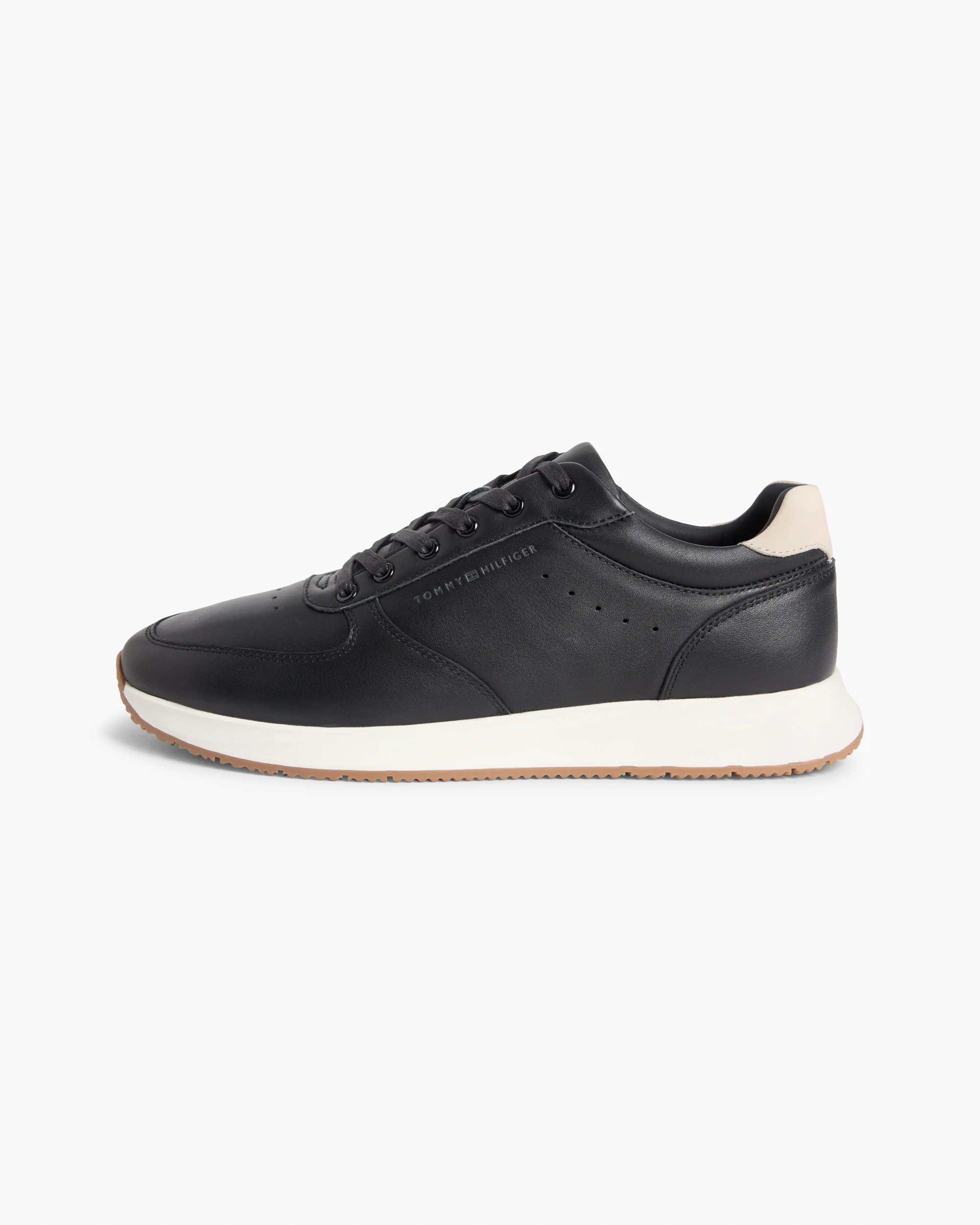 Tommy Hilfiger Newport Leather Mens Trainers - Black - Image 6