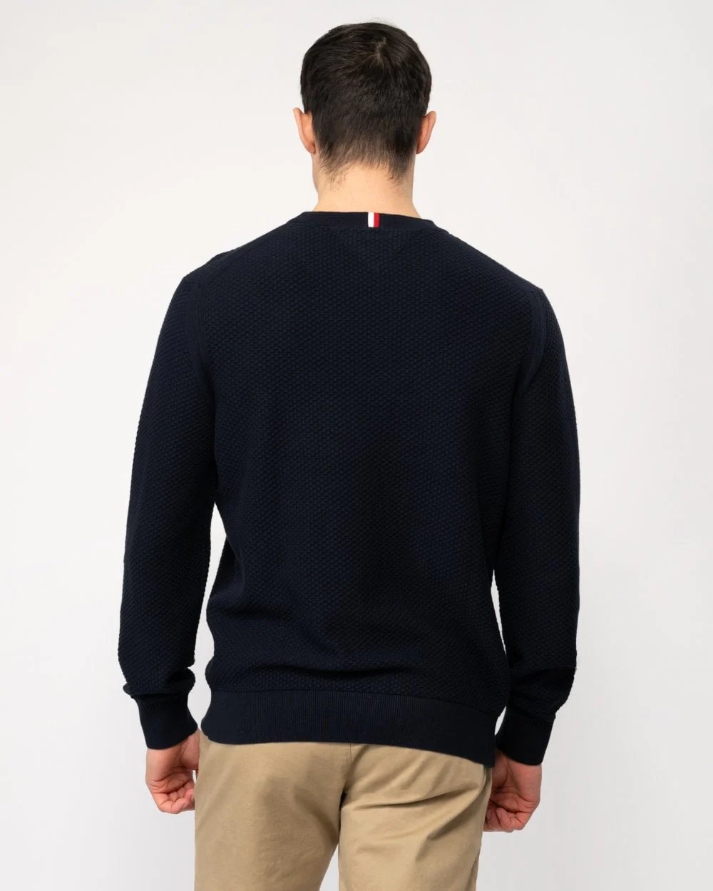 Tommy Hilfiger Oval Structure Mens Crew Jumper - Image 4