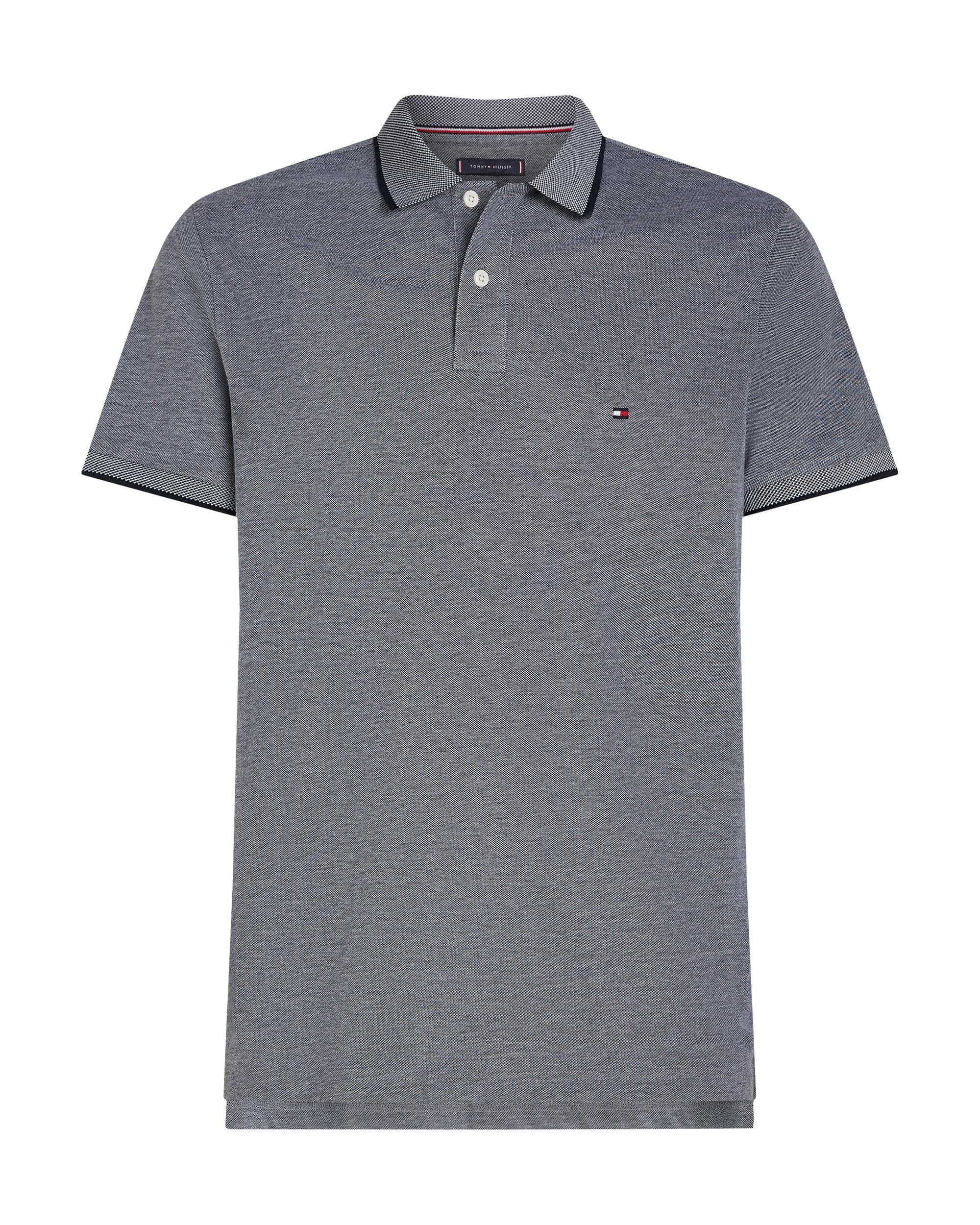 Tommy Hilfiger Oxford Two Tone Tipped Mens Polo - Image 5