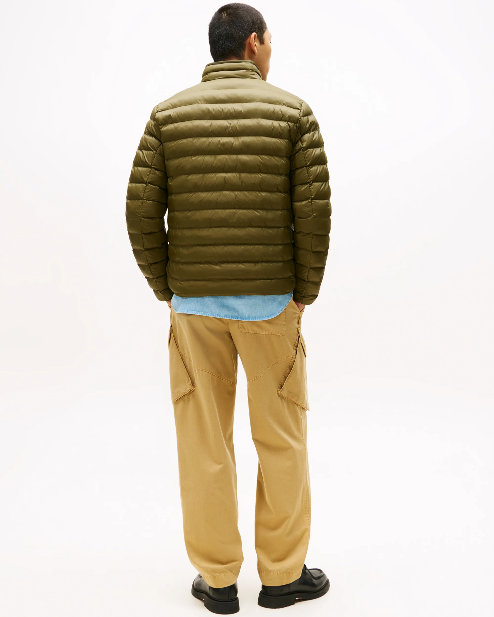 Tommy Hilfiger Packable Recycled Mens Water Repellent Jacket - Huntsman Green - Image 4