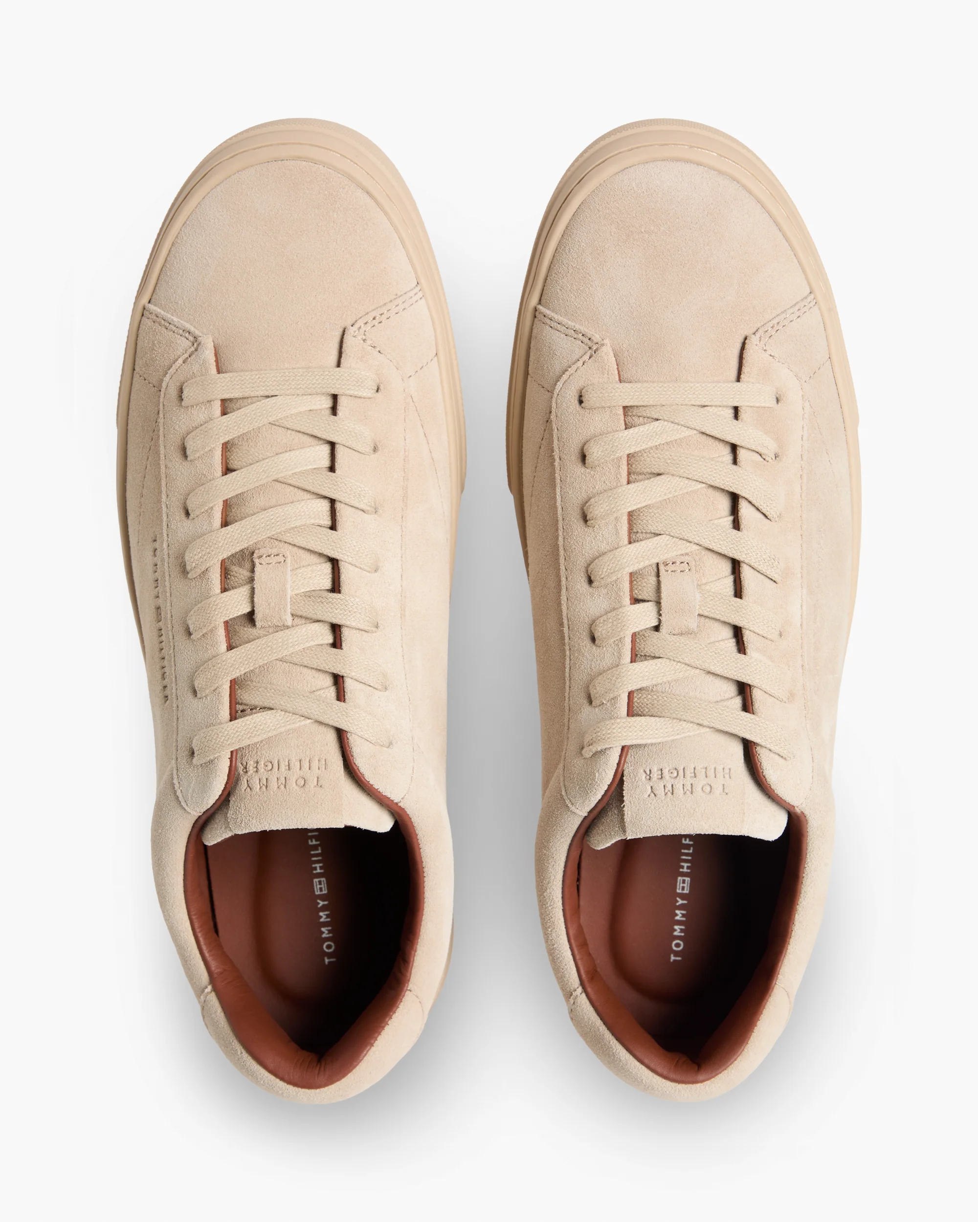 Tommy Hilfiger Park Premium Suede Mens Trainers - Sandalwood - Image 3
