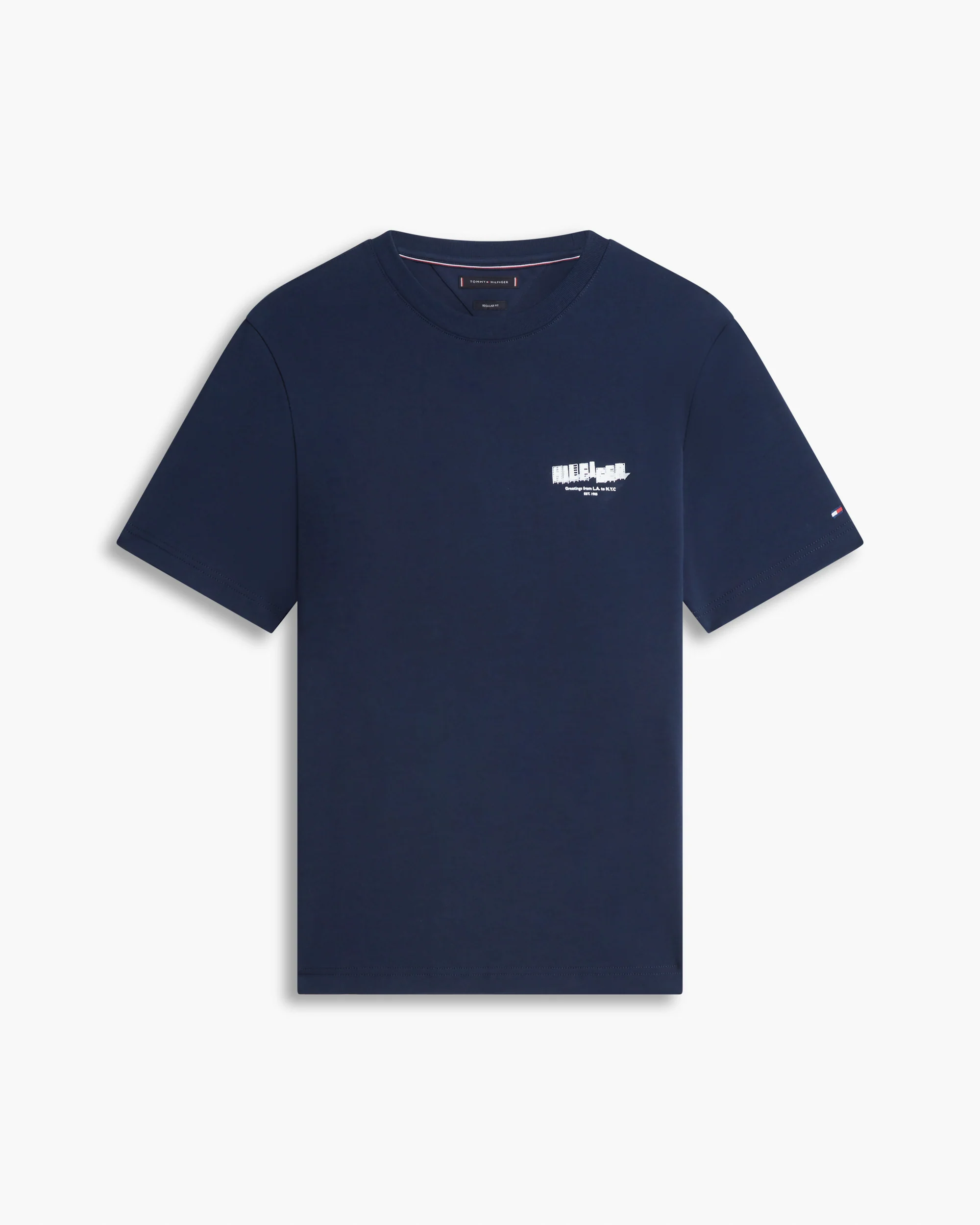 Tommy Hilfiger Photo Print Hilfiger Mens T-Shirt - Desert Sky - Image 5