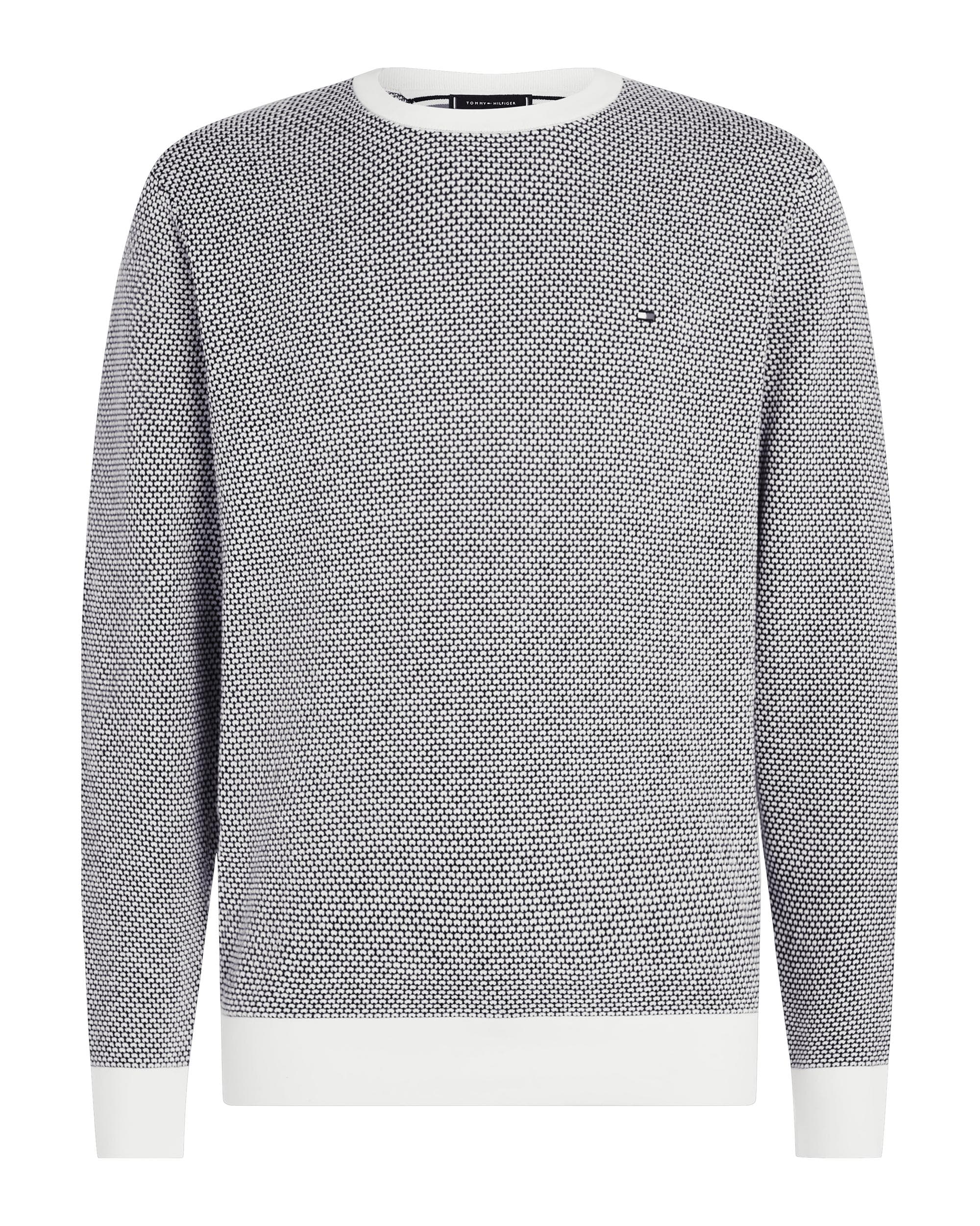 Tommy Hilfiger Pima 2 Tone Mens Jumper - Image 5