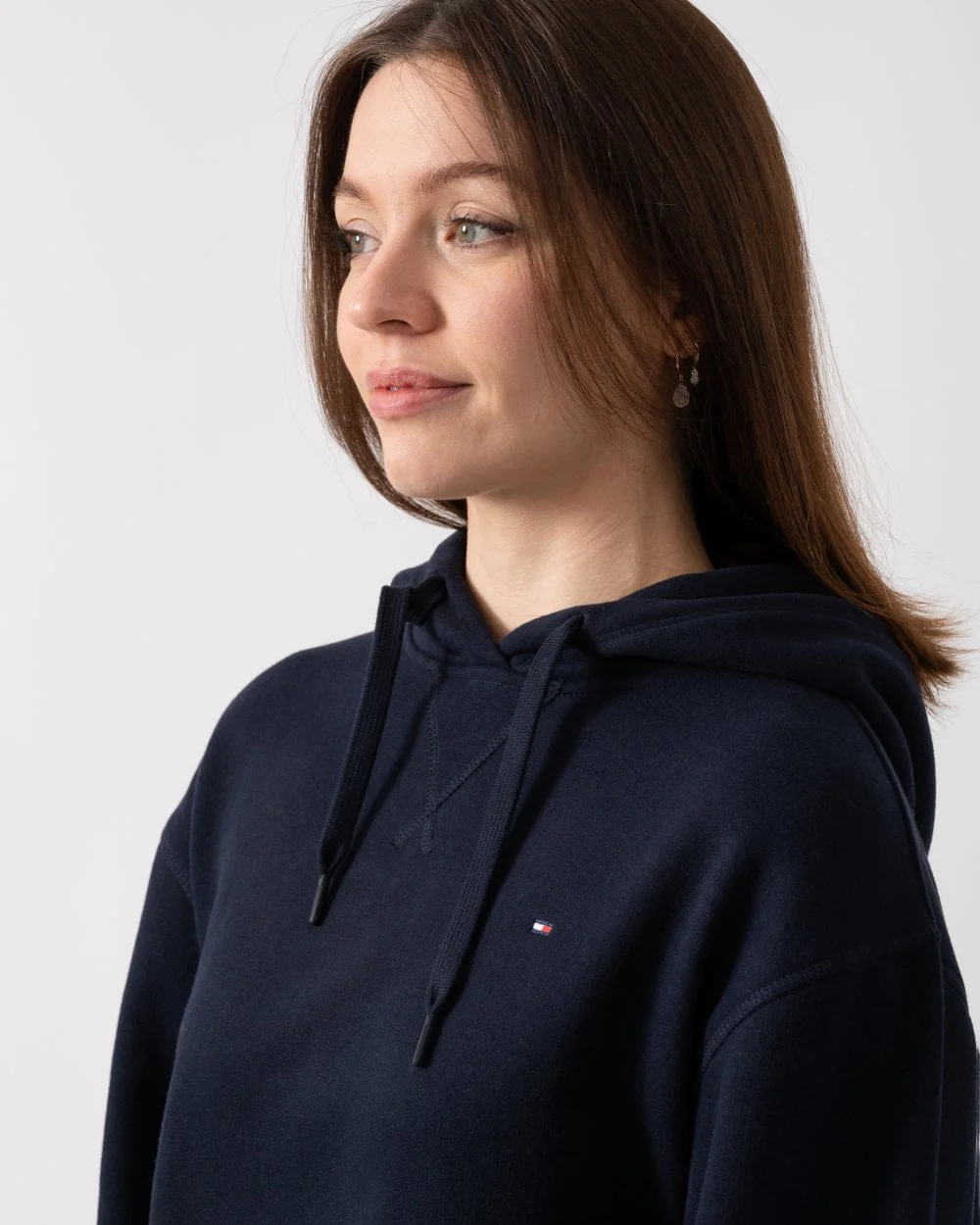 Tommy Hilfiger Regular Flag On Chest Womens Hoodie - Image 2