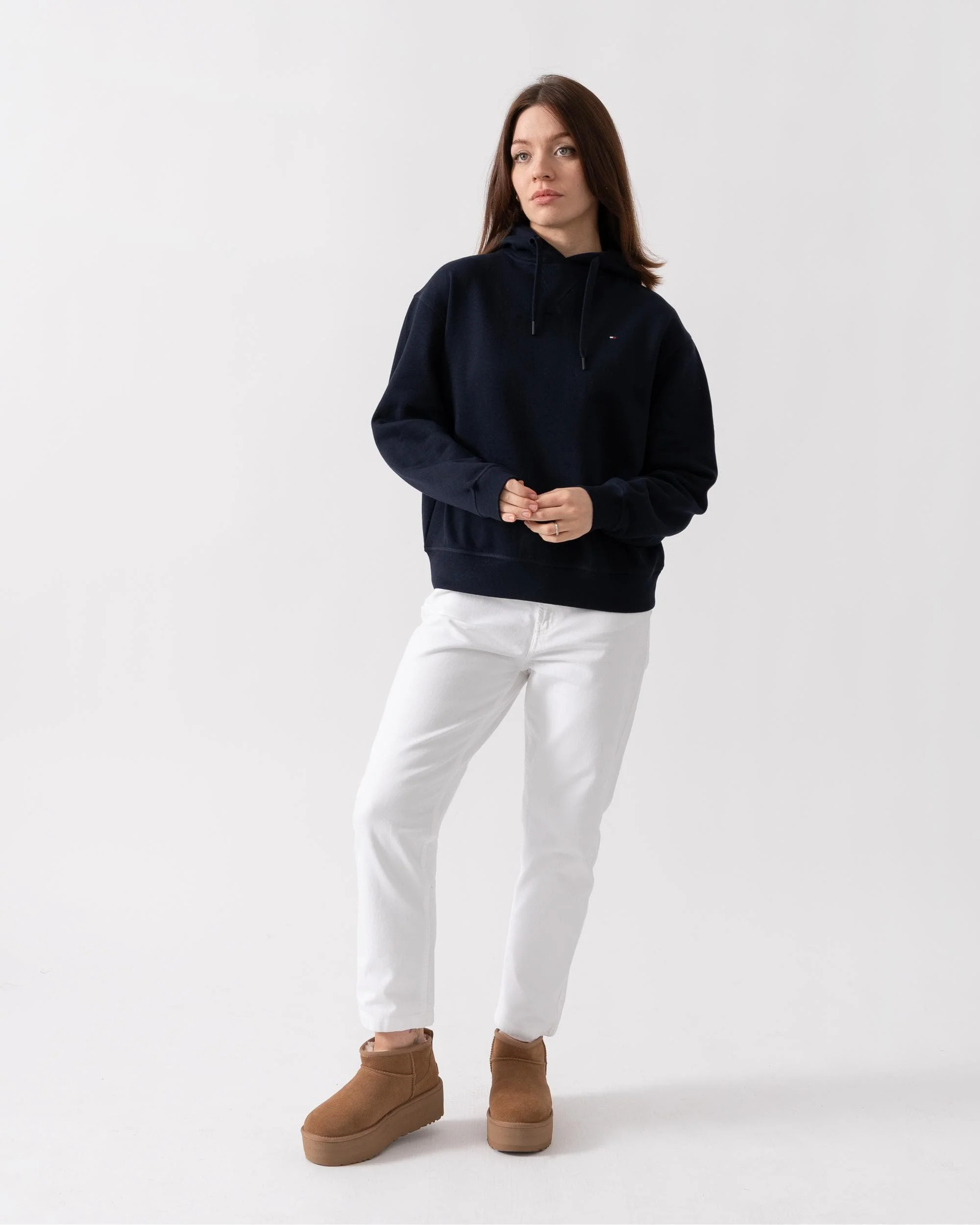 Tommy Hilfiger Regular Flag On Chest Womens Hoodie - Image 4
