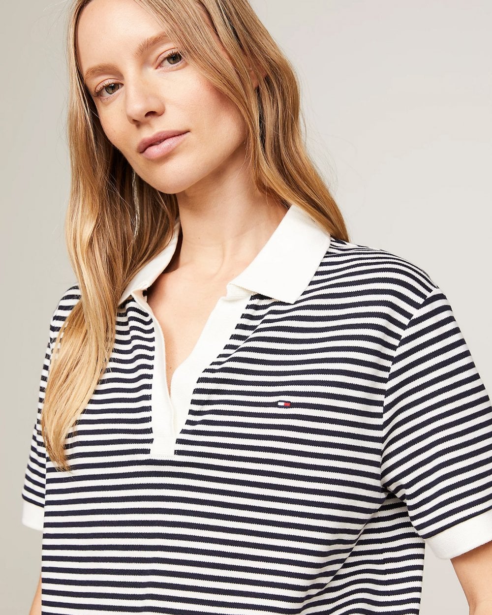 Tommy Hilfiger Relax Open Placket Lyocell Womens Polo - Image 2